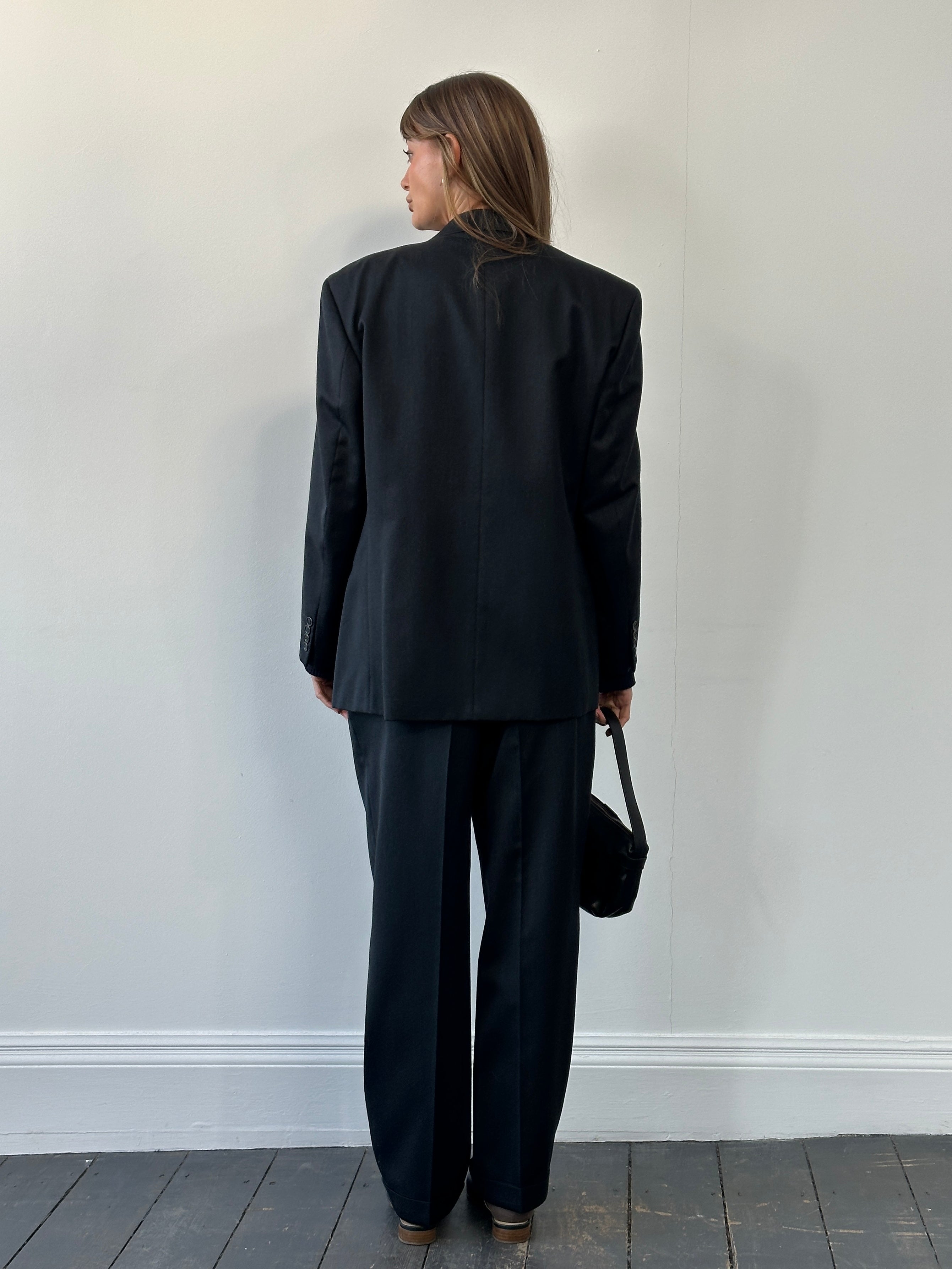 Pierre Cardin 1990s Pure Wool Double Breasted Suit - 42S/W32 - SYLK