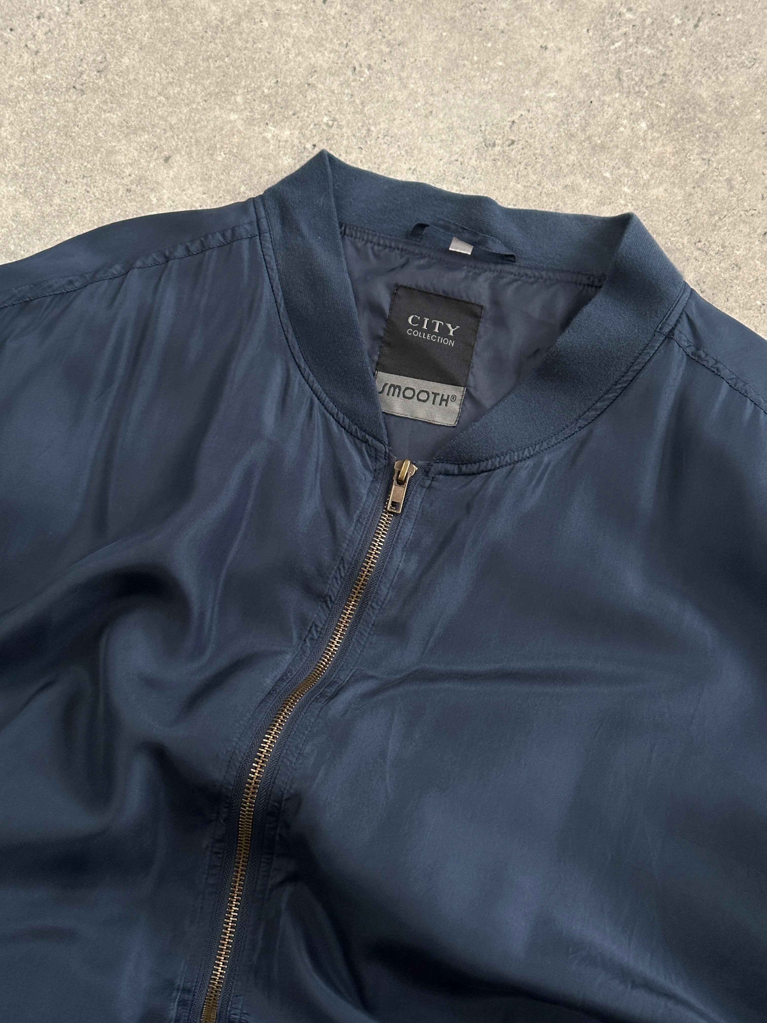 Vintage 1980s Pure Silk Bomber Jacket - XXL - SYLK