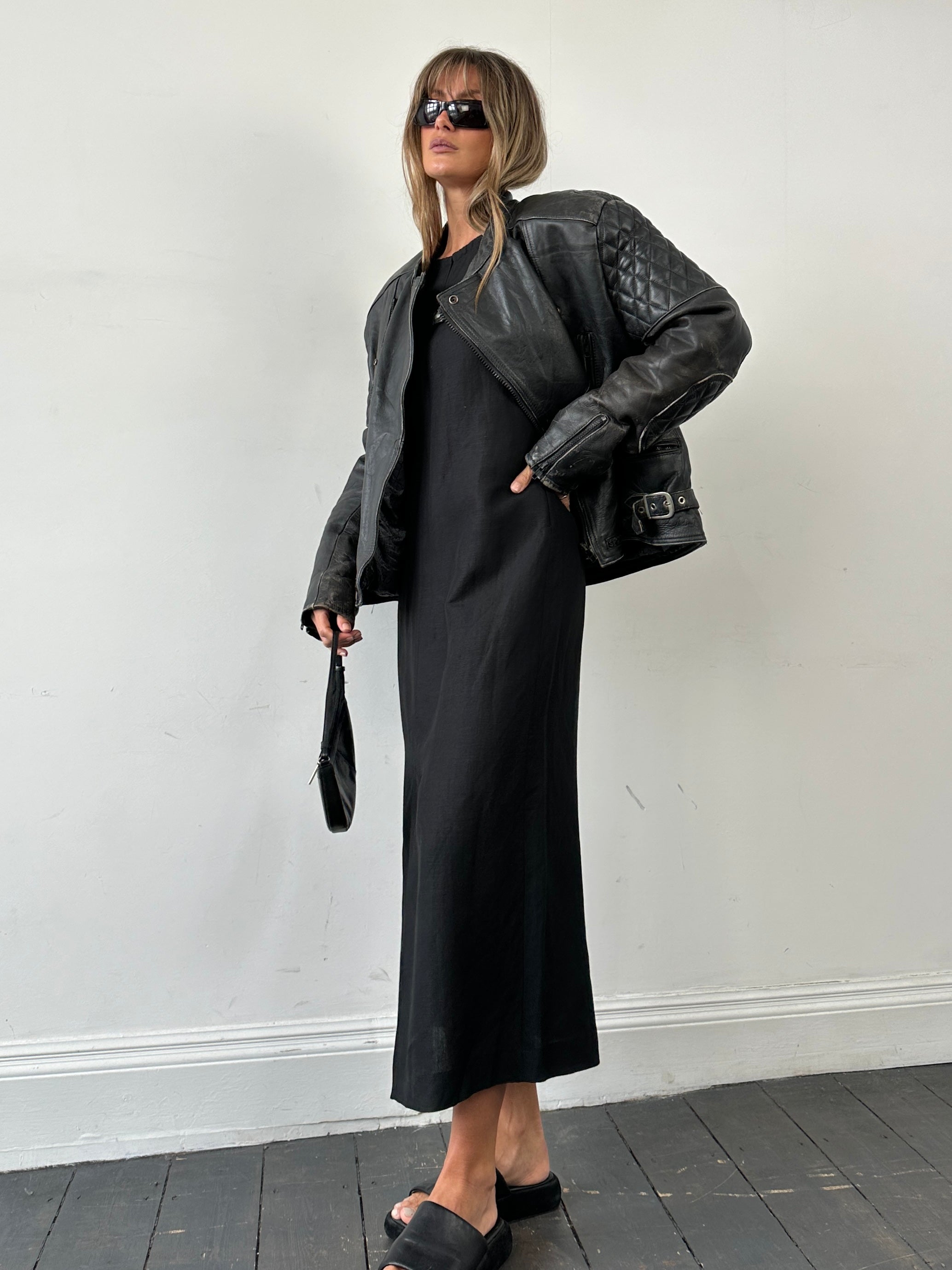 Marella linen floor-length dress in size M, featuring a flowing design and elegant fabric for a sophisticated look.