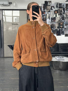 Italian Vintage 1980s Reversible Suede Leather Jacket - L - SYLK