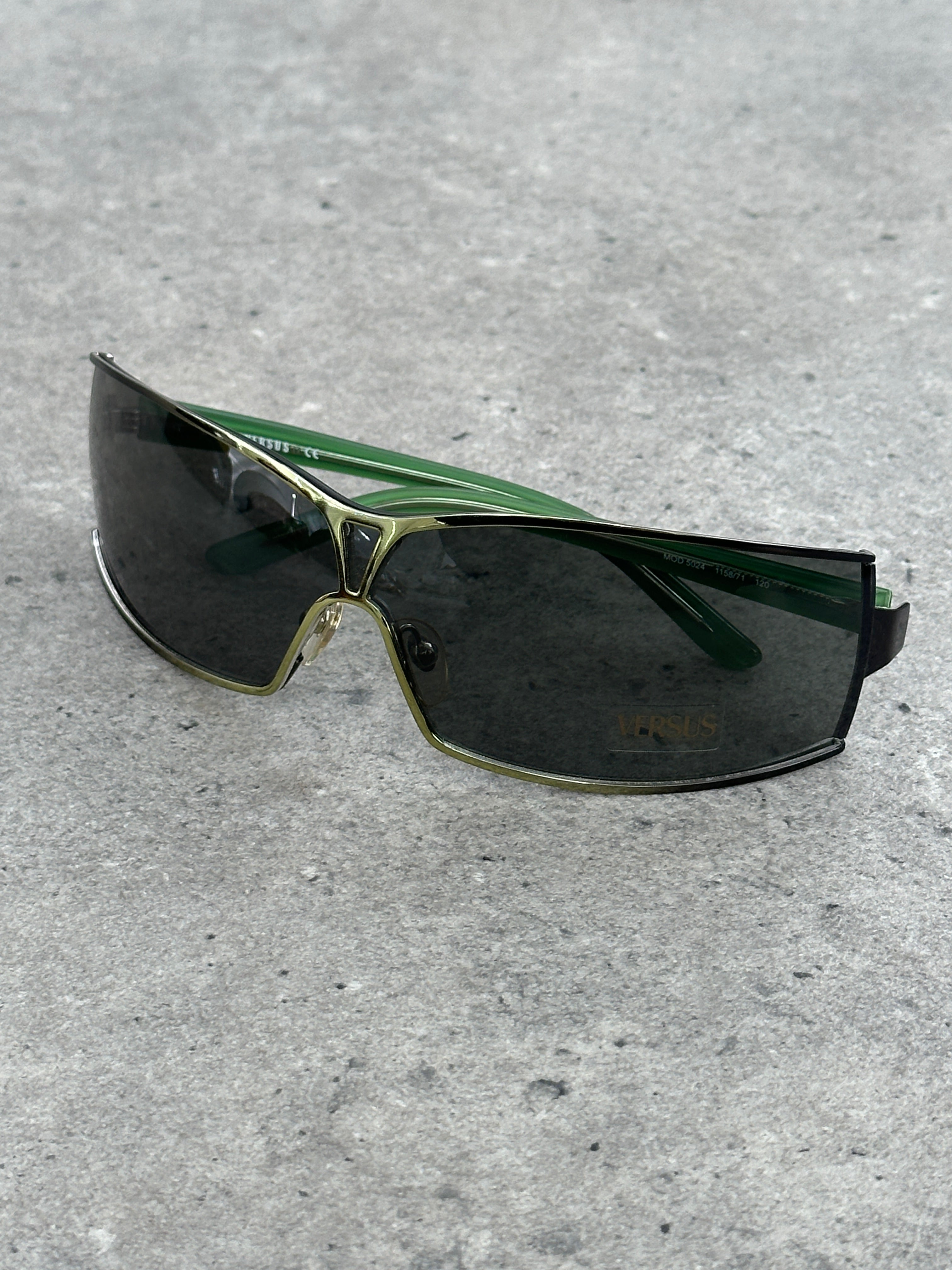 Versave Versus 2000s Semi Rimless Logo Sunglasses