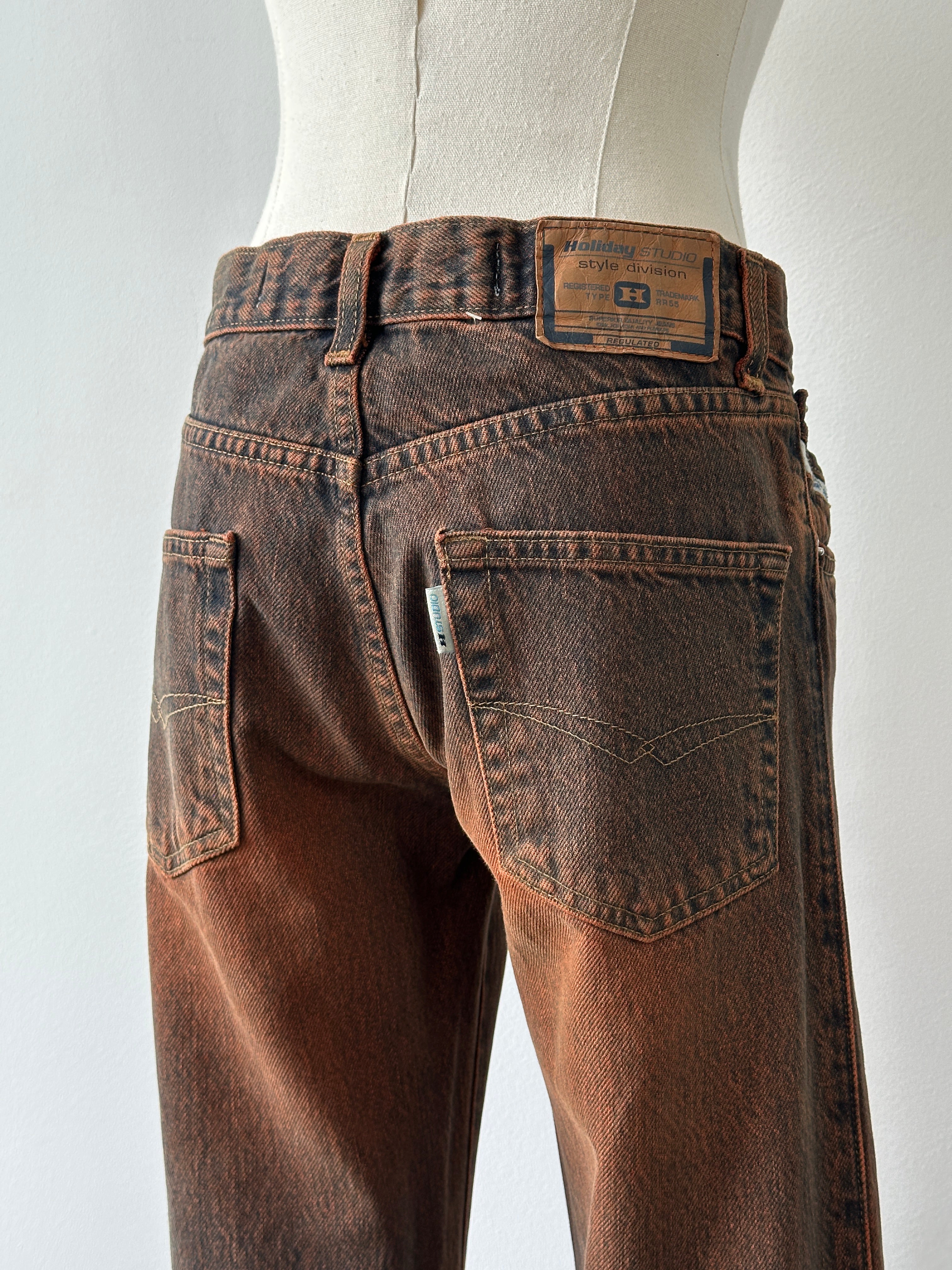 Vintage 2000s Low Waist Flared Denim Jeans - W26