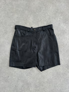 Vintage Leather High Waisted Mini Shorts - W27 - SYLK