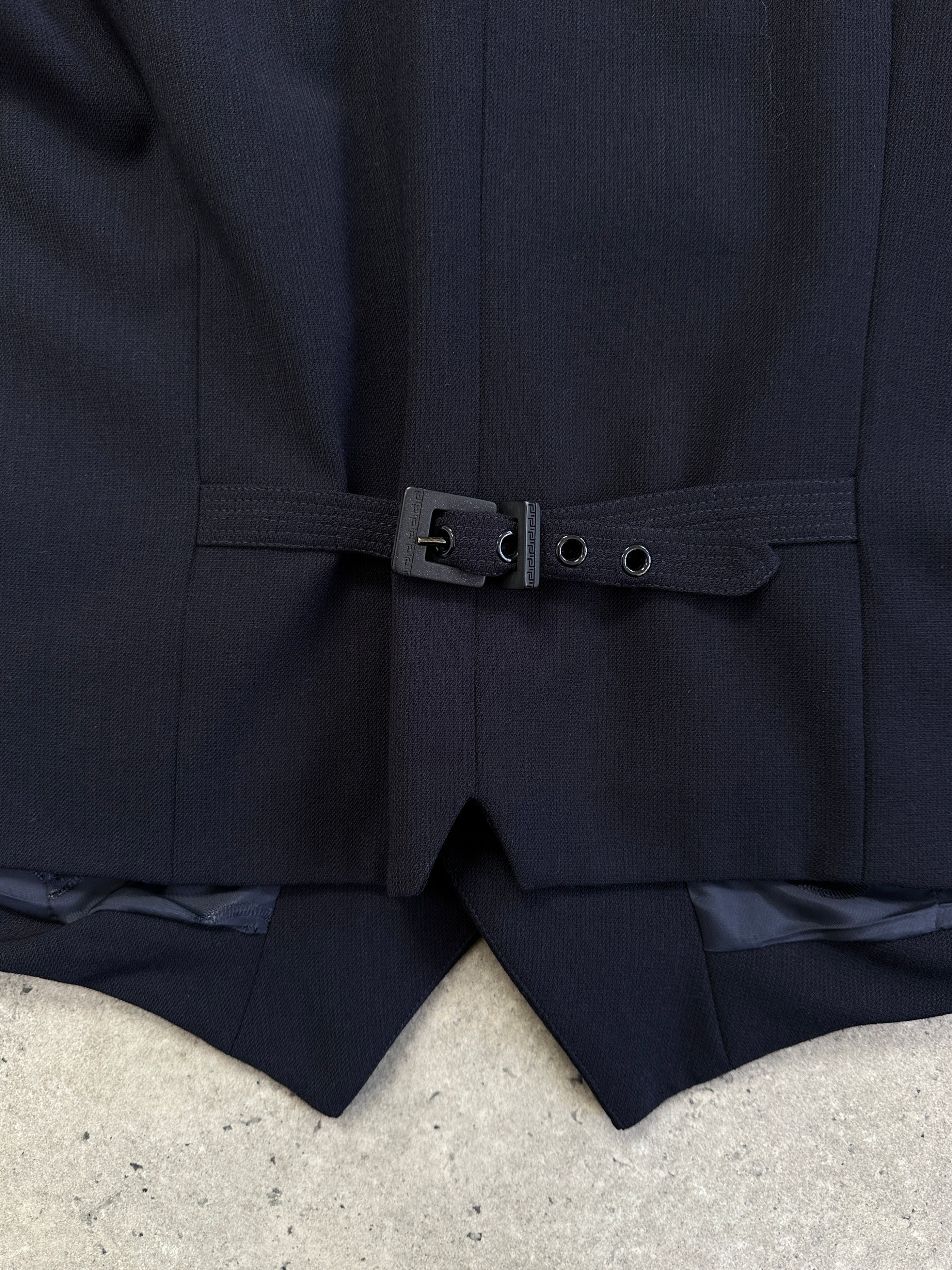 VERSUS Gianni Versace ネイビー スーツ Vintage Gianni Versace Versus Blazer Mens Suit Jacket Blue