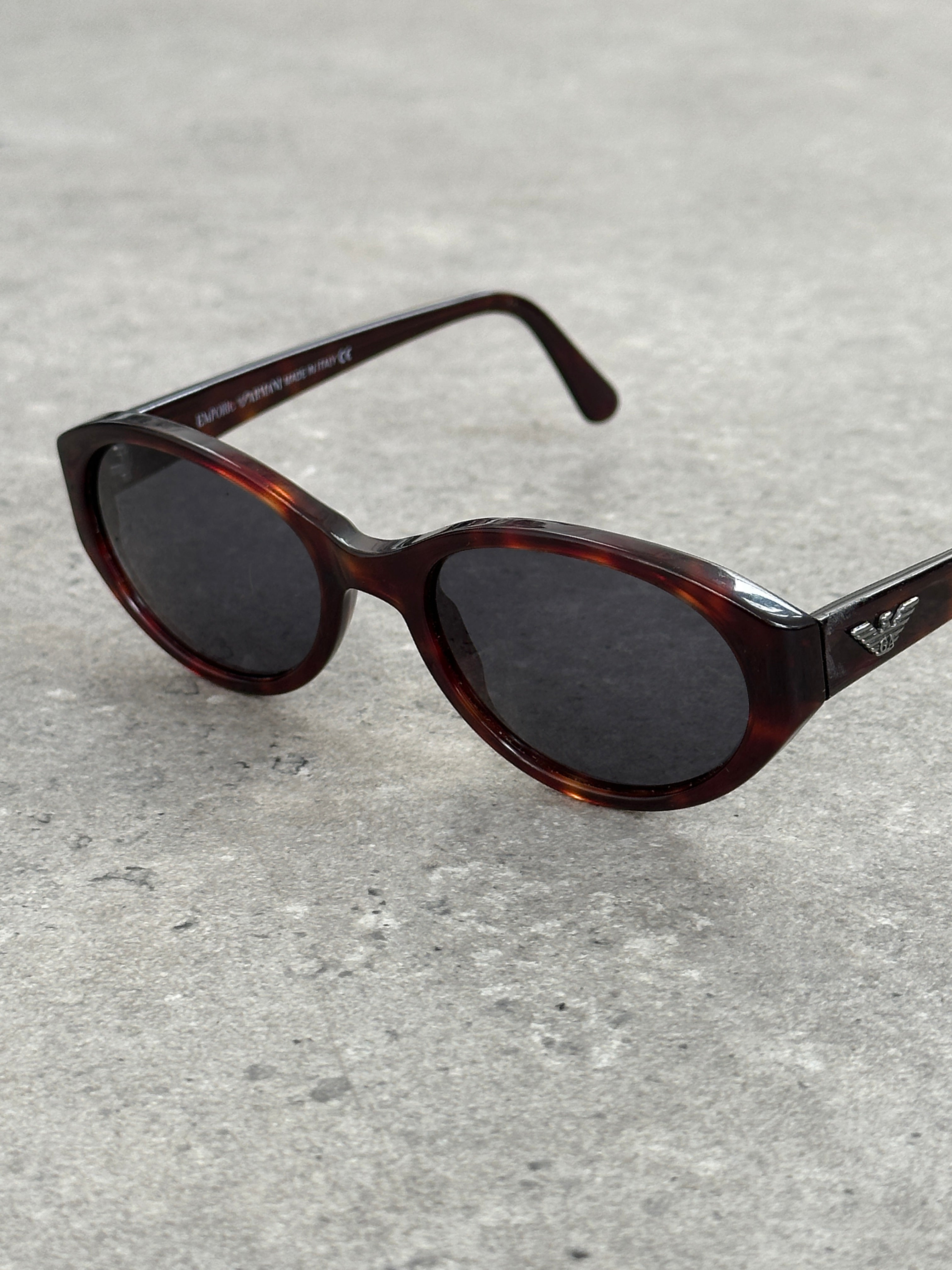 Emporio Armani 2000s Oval Logo Sunglasses