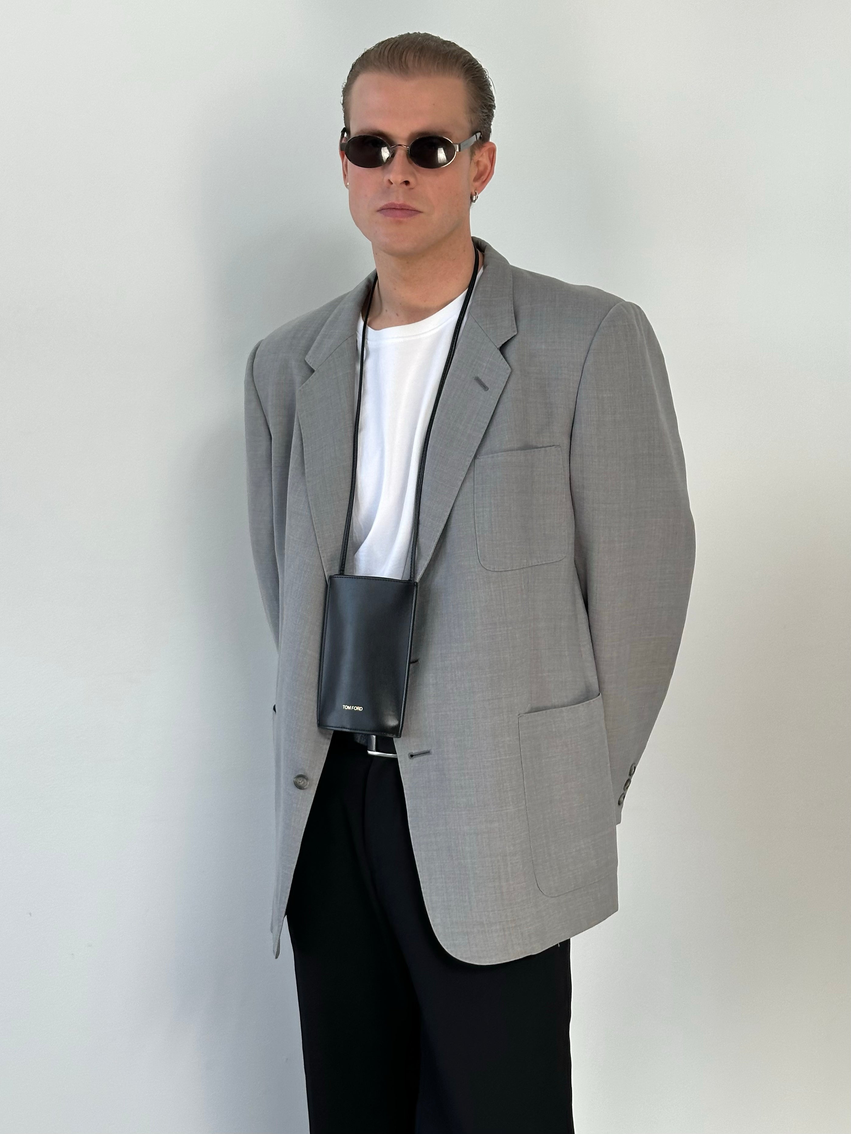 Christian Dior Monsieur 1990s Wool Single Breasted Blazer - 46R