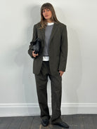 Vintage 1990s Cotton Stripe Single Breasted Suit - 42R/W34 - SYLK