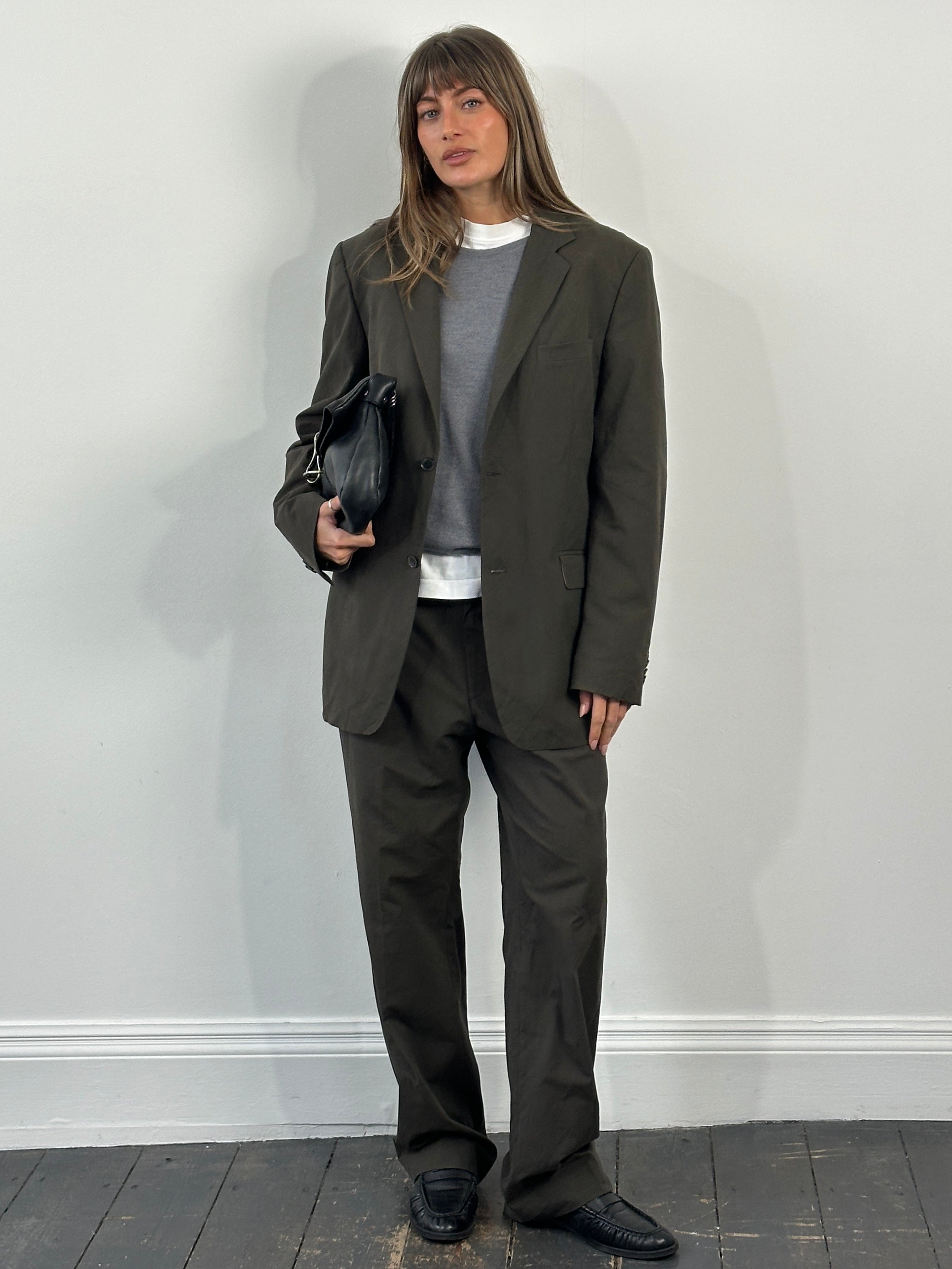 Vintage 1990s Cotton Stripe Single Breasted Suit - 42R/W34 - SYLK