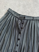 British Vintage Stripe Maxi Skirt - W26 - SYLK