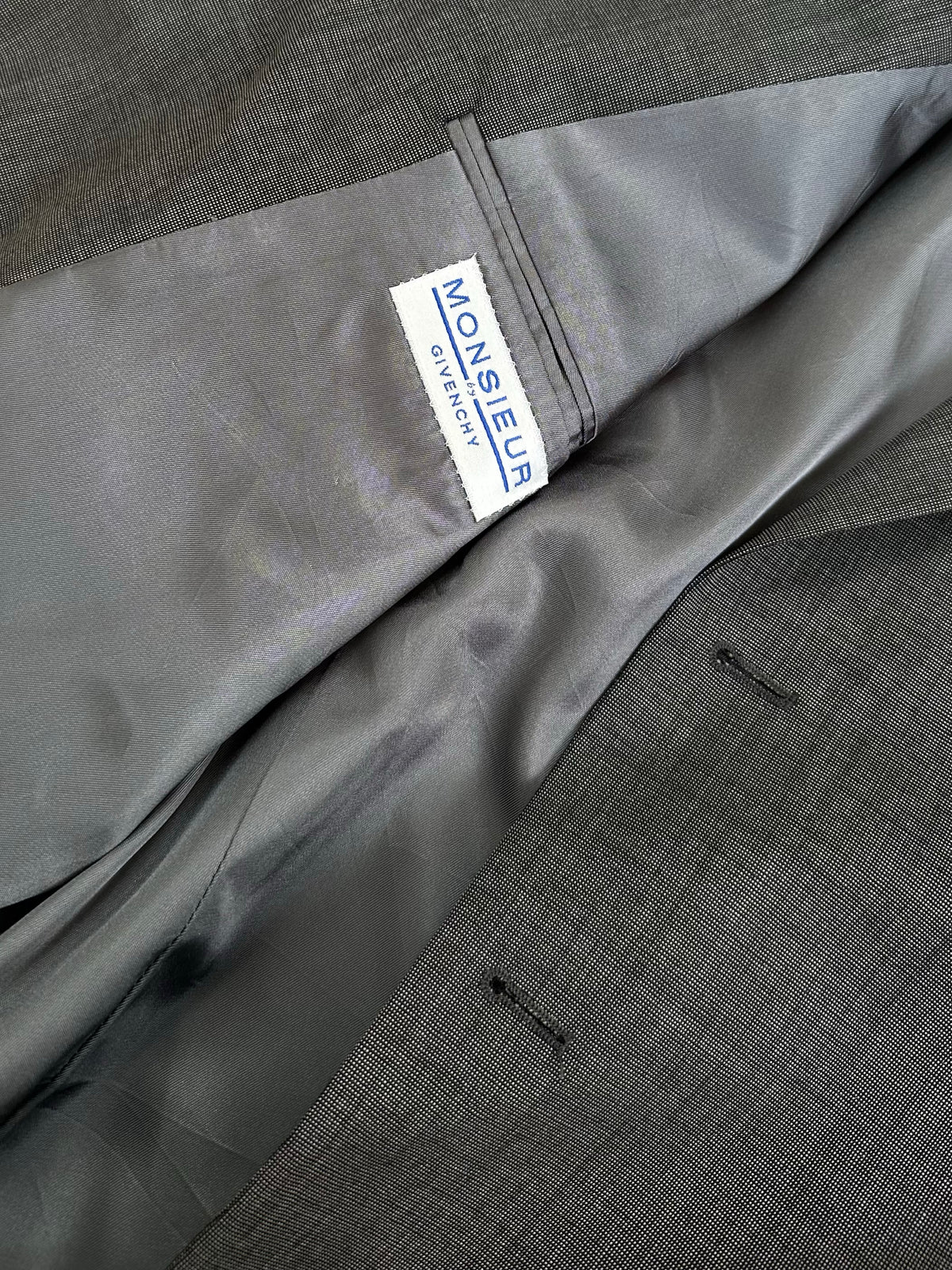 Givenchy 1990s Pure Worsted Wool Single Breasted Blazer - 42L