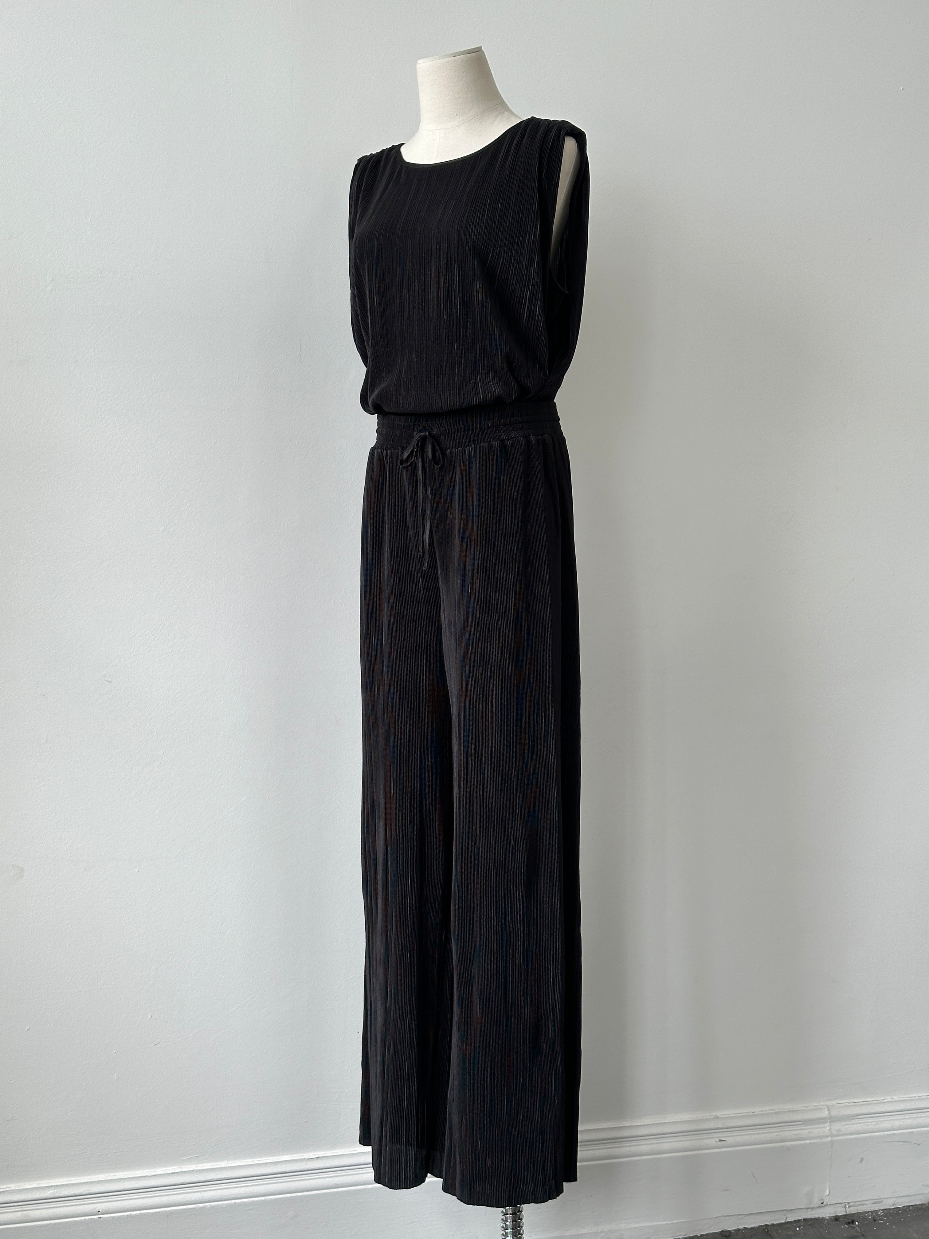 DKNY 2000s Pleated Wide Leg Two Piece Set - M/W28