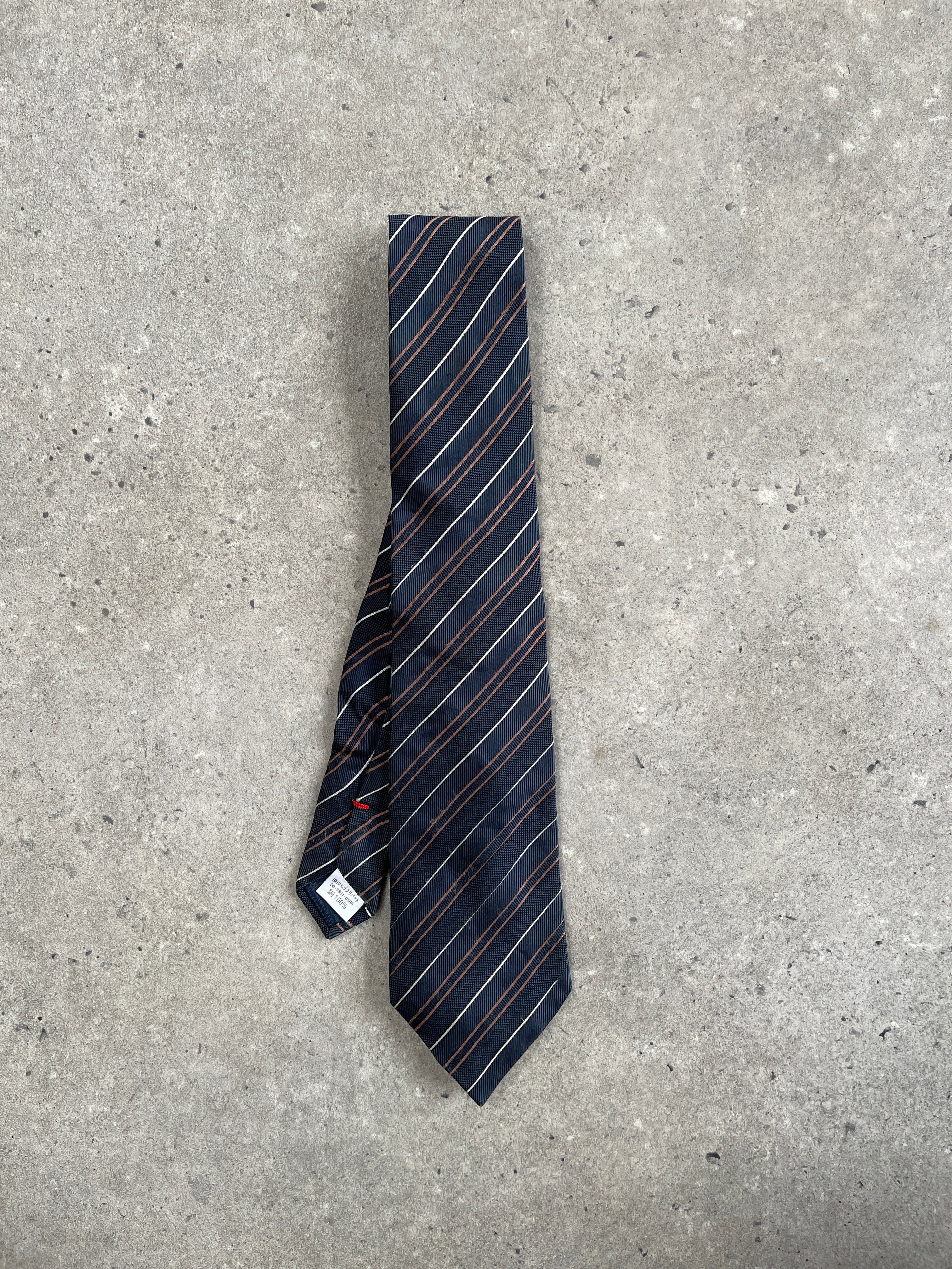 Vintage 1990s Pure Silk Striped Tie