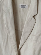 Max Mara Pure Linen Short Sleeve Blazer - S/M - SYLK