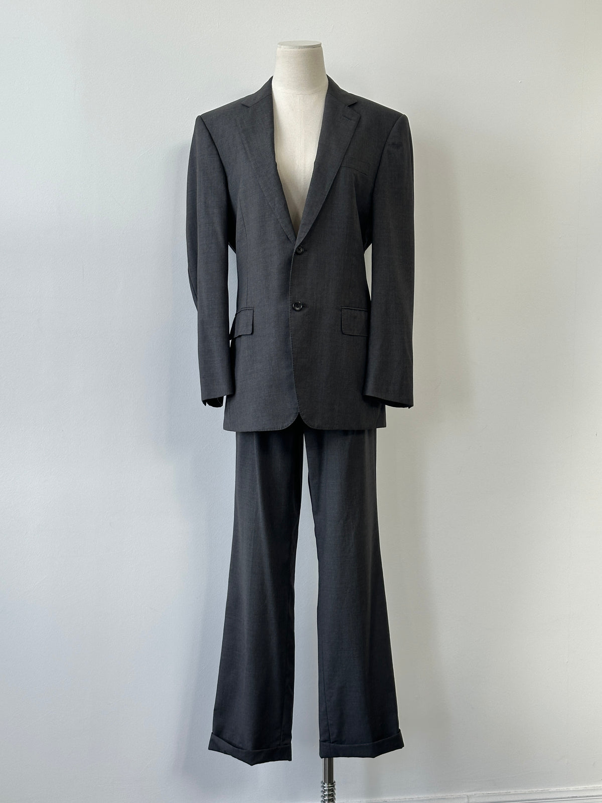 Loro Piana x Durban 1990s Pure Wool Straight Leg Suit - 38S/W30