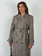 Christian Dior Monsieur 1980s Double Breasted Belted Trench - L