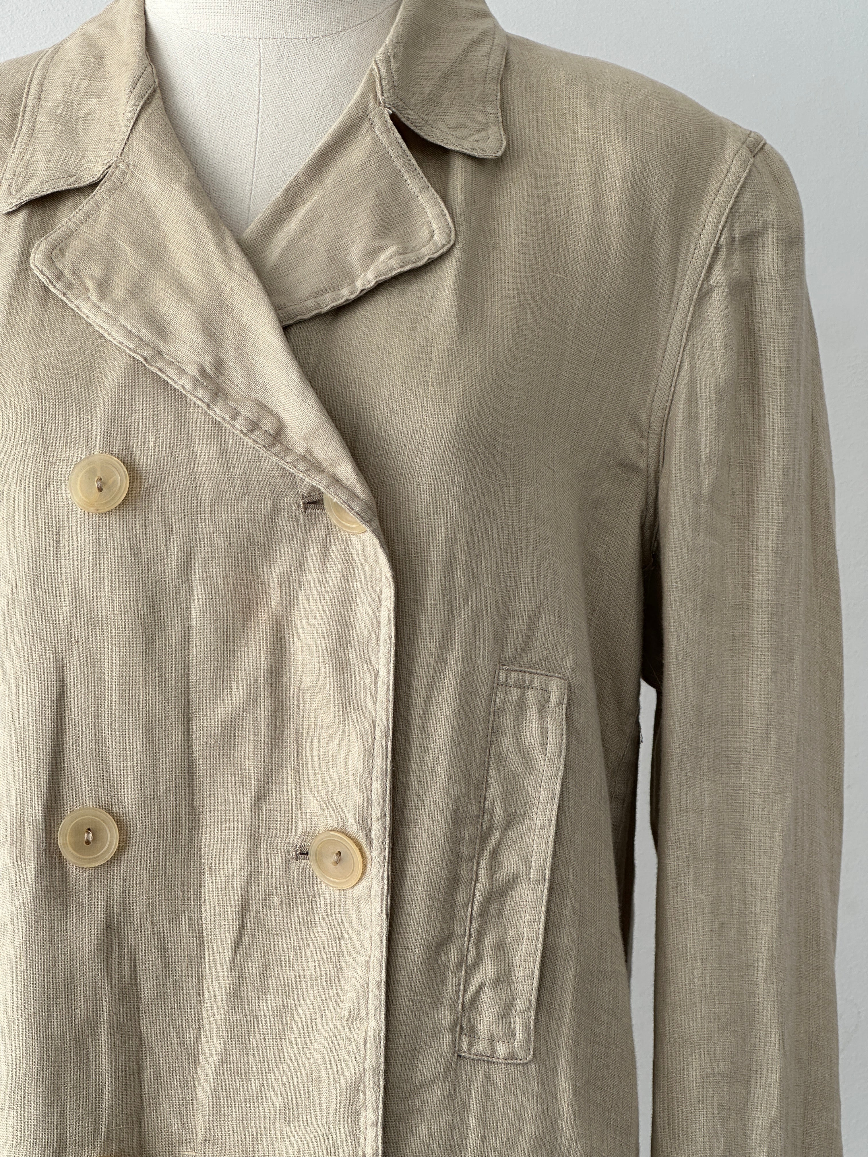 Giorgio Armani 1990s Linen Double Breasted Jacket - M | SYLK
