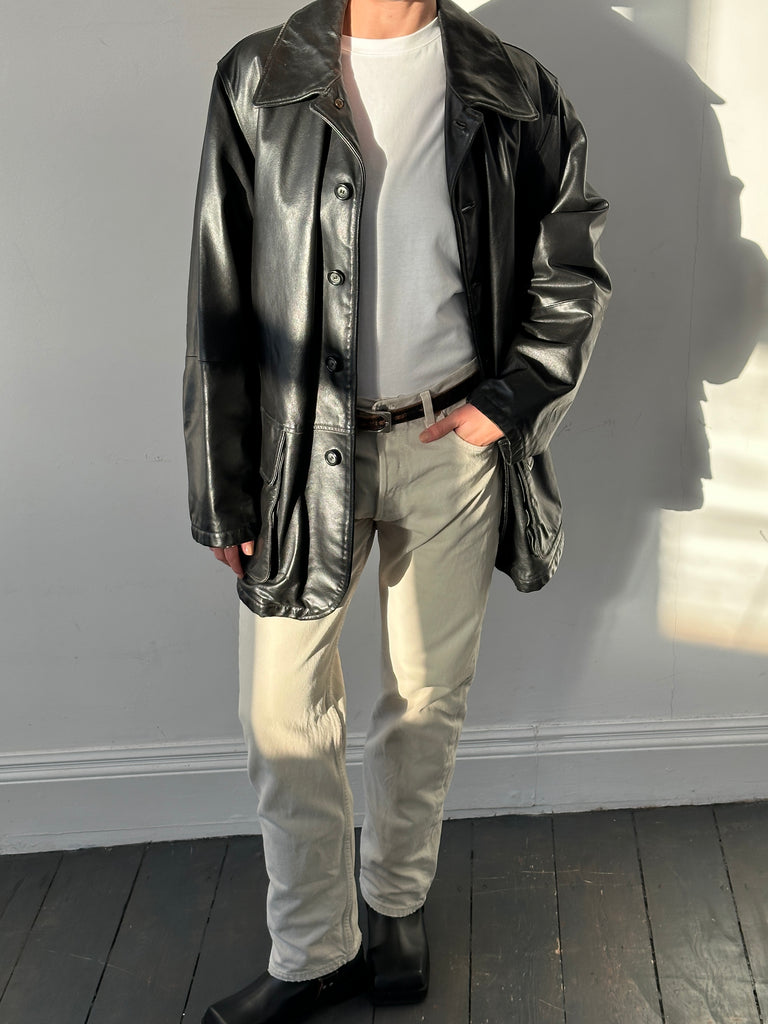 Armani Jeans Leather Jacket - XL - SYLK
