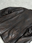 Vintage Aged Leather Jacket - XL - SYLK