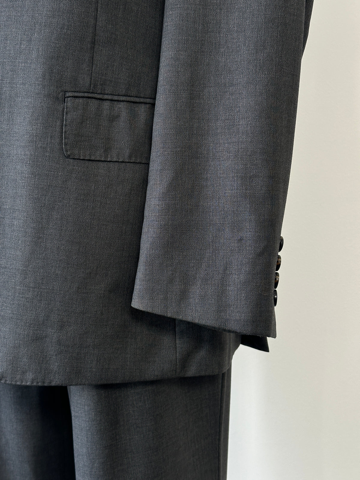 Loro Piana x Durban 1990s Pure Wool Straight Leg Suit - 38S/W30