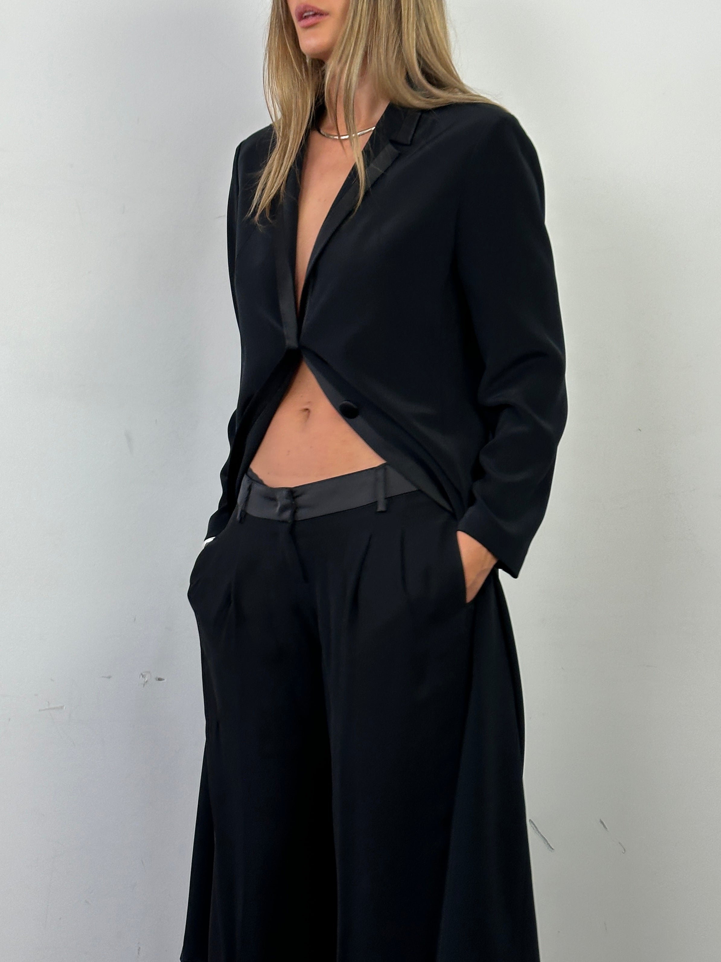 Valentino R.E.D. Low Waist Tuxedo Trousers - W32 - SYLK