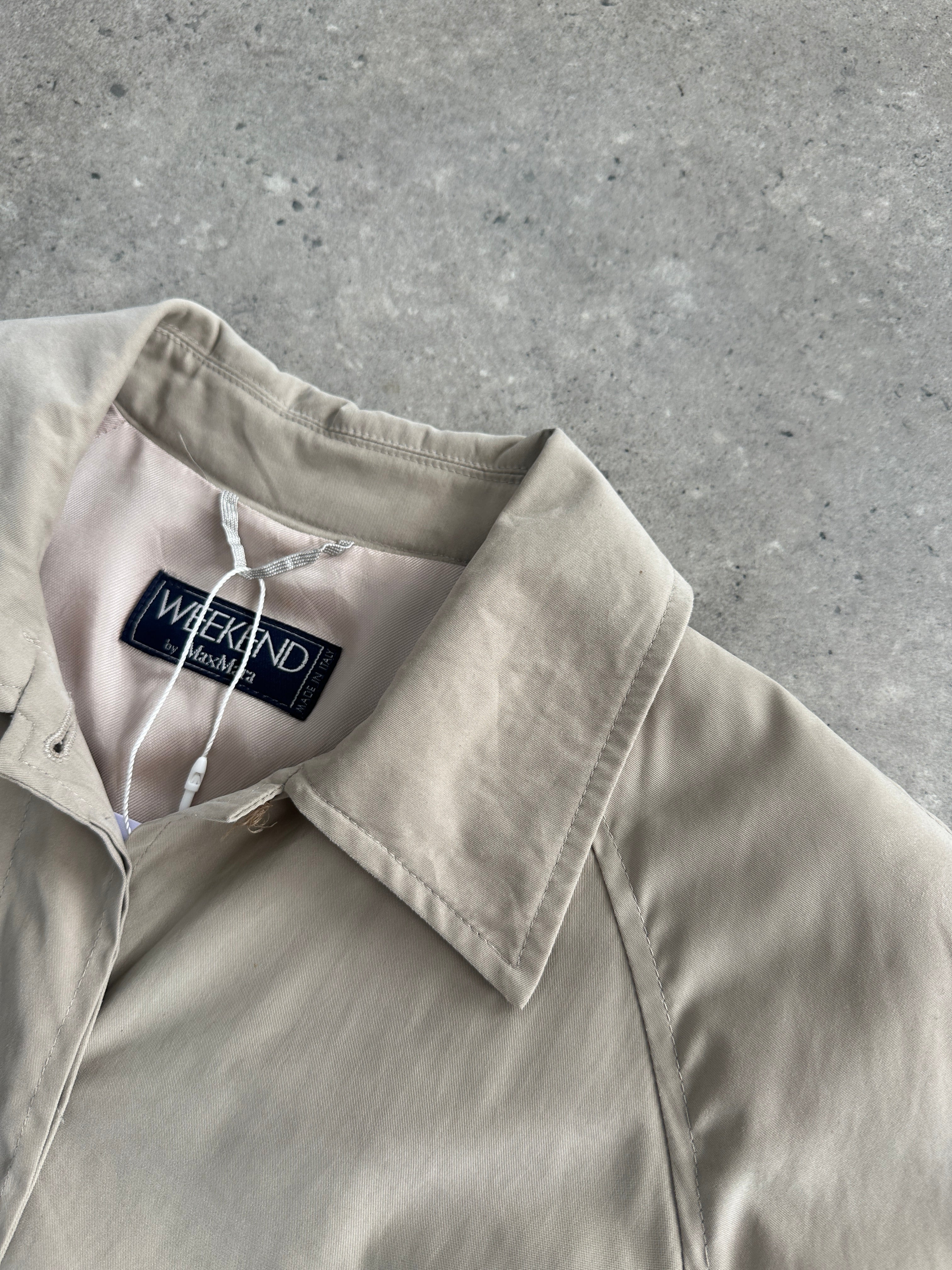 Max Mara Weekend Nylon A-line Trench Coat - L - SYLK