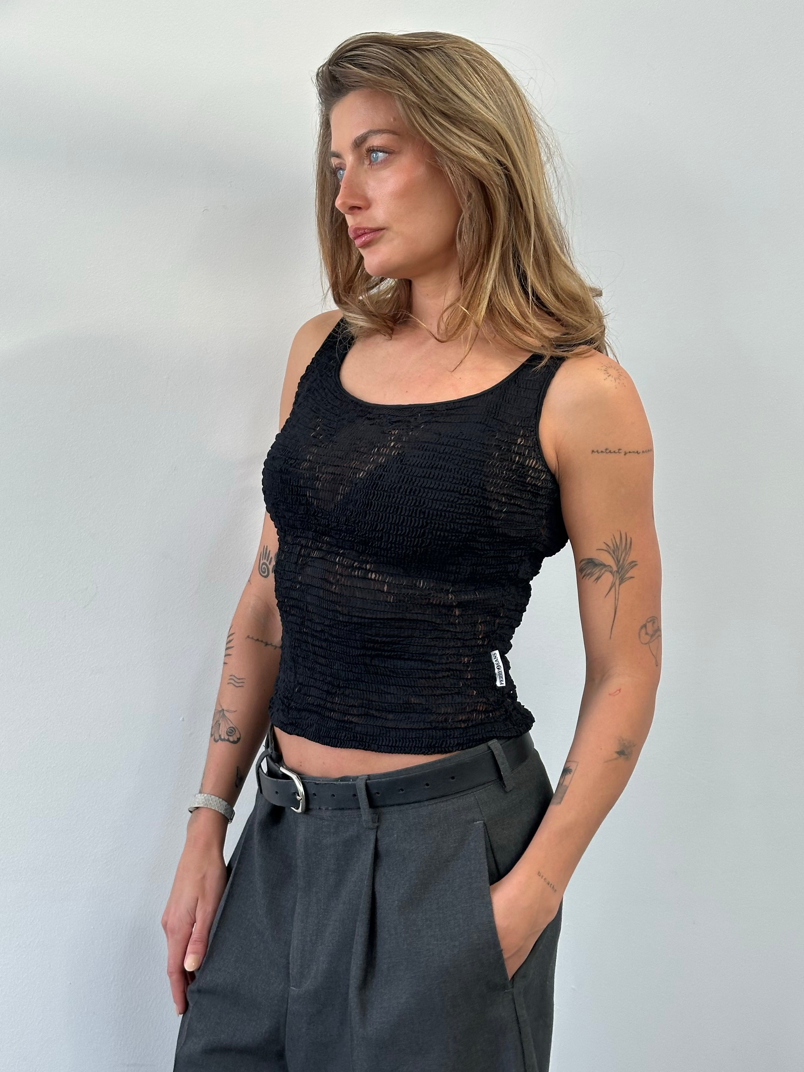 Gianfranco Ferre Jeans 1990s Cropped Top - S