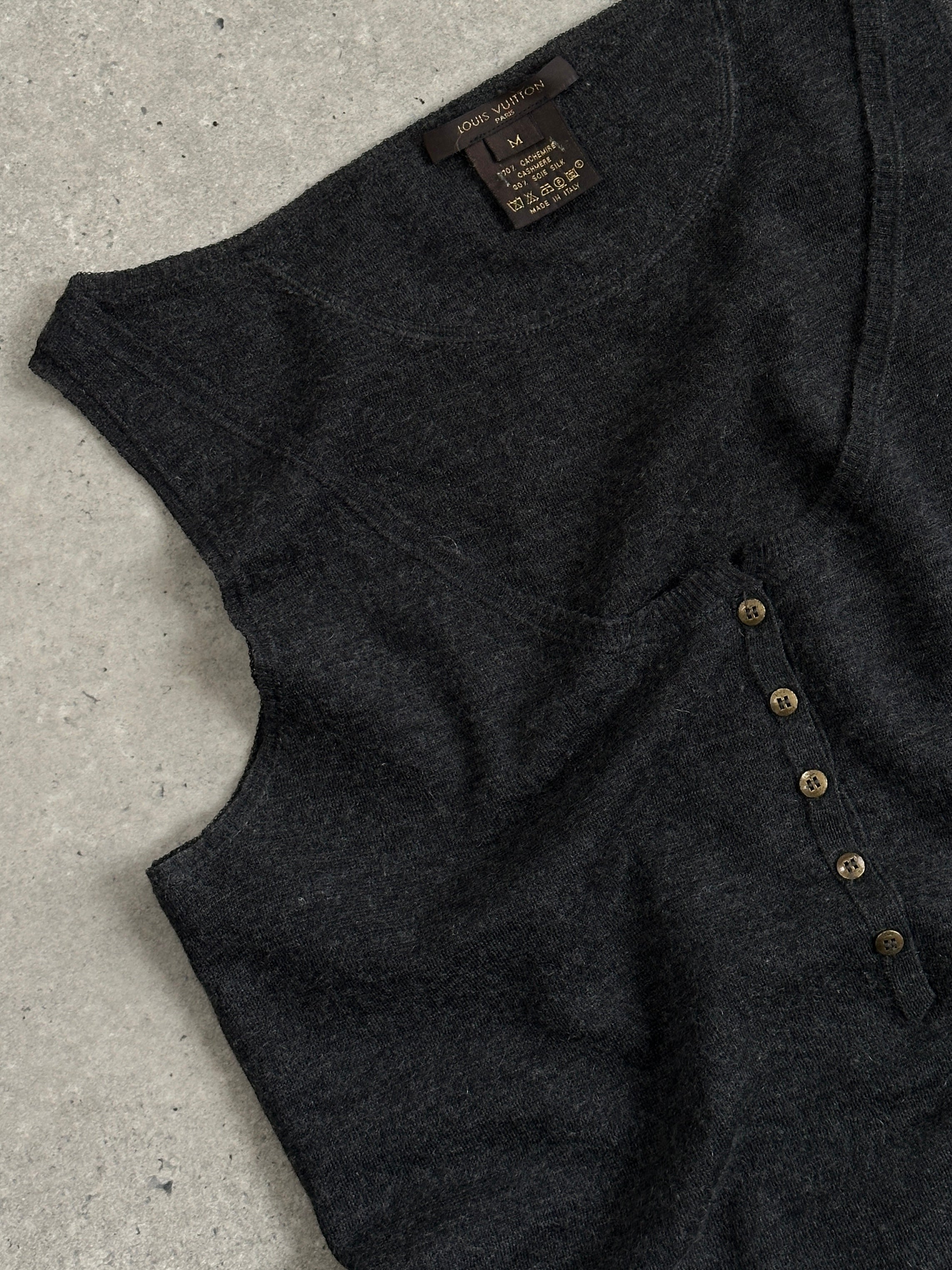 Louis Vuitton Cashmere Silk Sleeveless Vest Top - M - SYLK