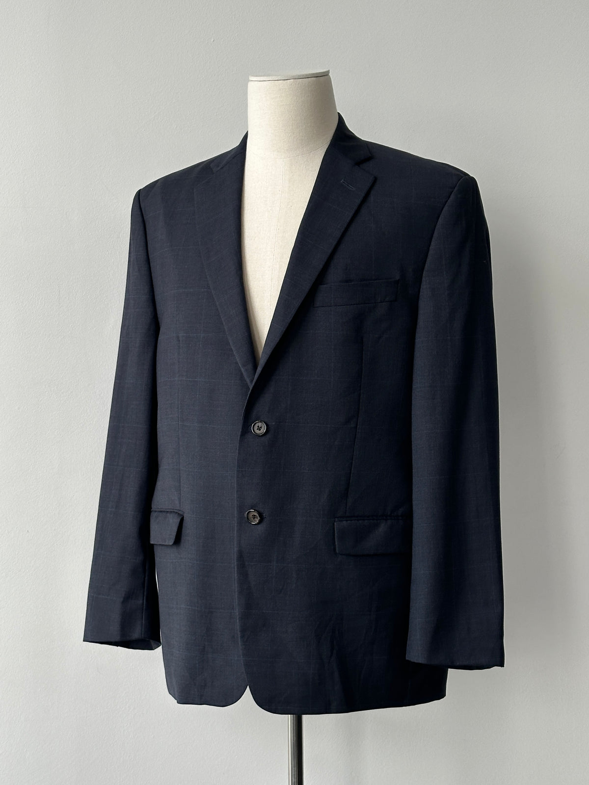 Ralph Lauren 2000s Check Pure Wool Single Breasted Blazer - 44R