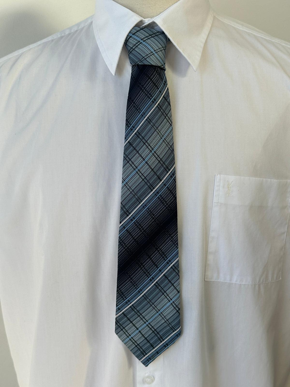 Vintage 1980s Striped Tie