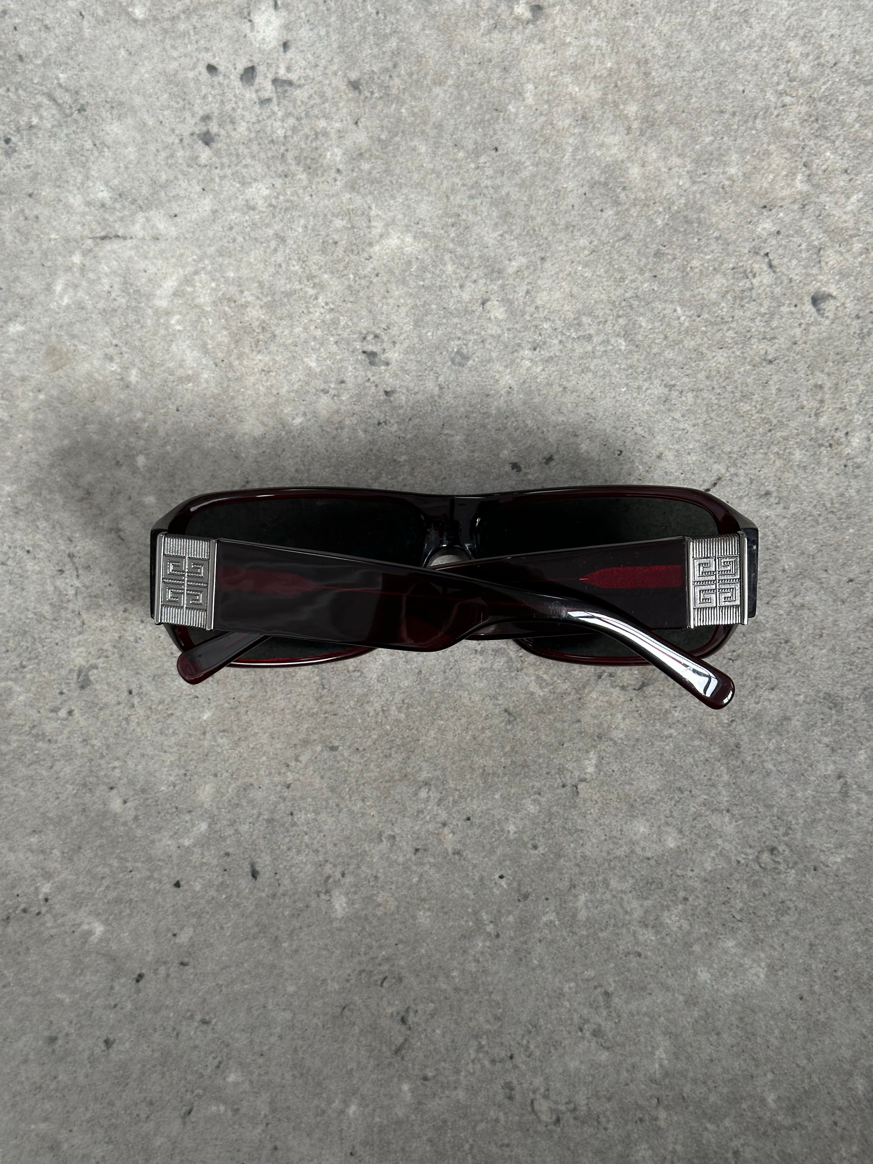 Givenchy 2000s Oversized Rectangle Logo Sunglasses