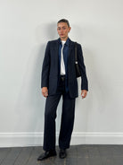 Vintage 1990s Pinstripe Pure Wool Suit - 38R/W28 - SYLK