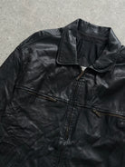 Vintage Zip Up Leather Jacket - M - SYLK