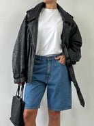 Calvin Klein CK Loose Leg Denim Shorts - W32 - SYLK