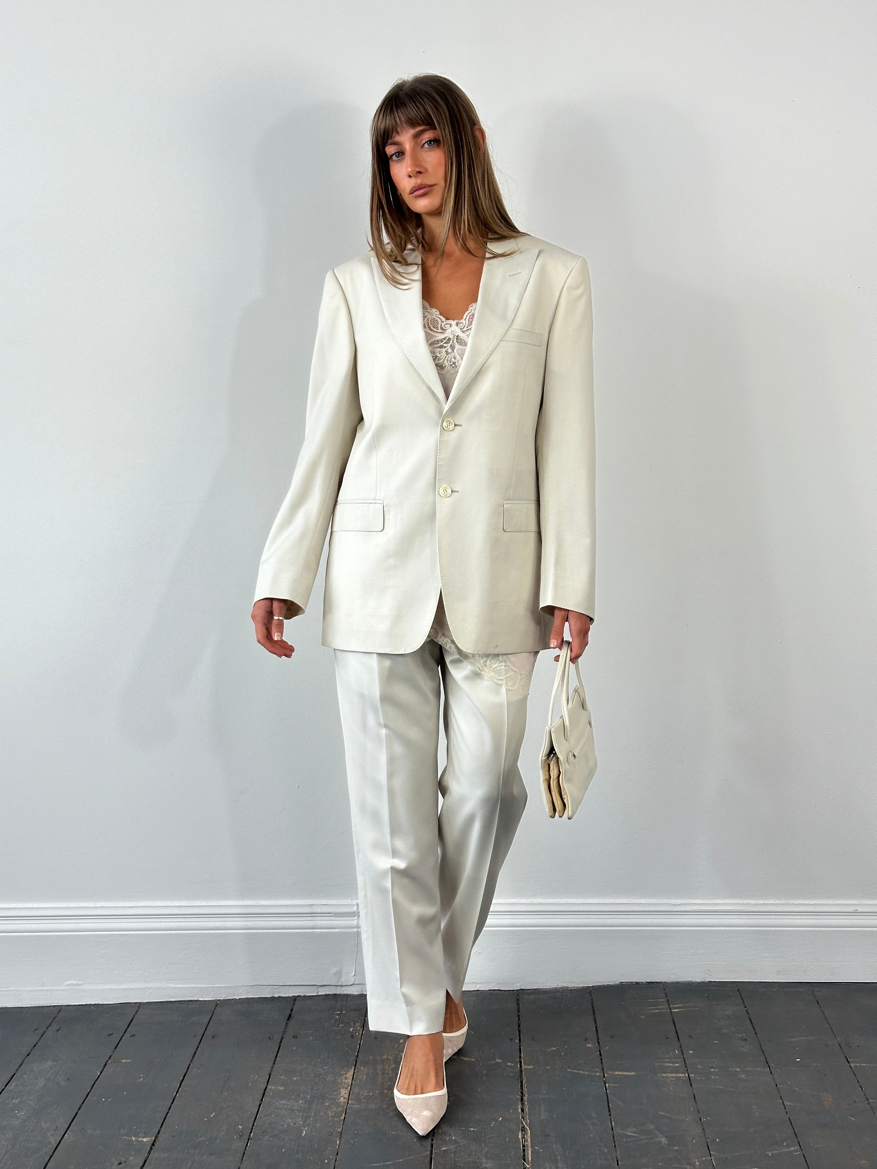 Versace Collection 2000s Straight Leg Suit - 40R/W32 - SYLK