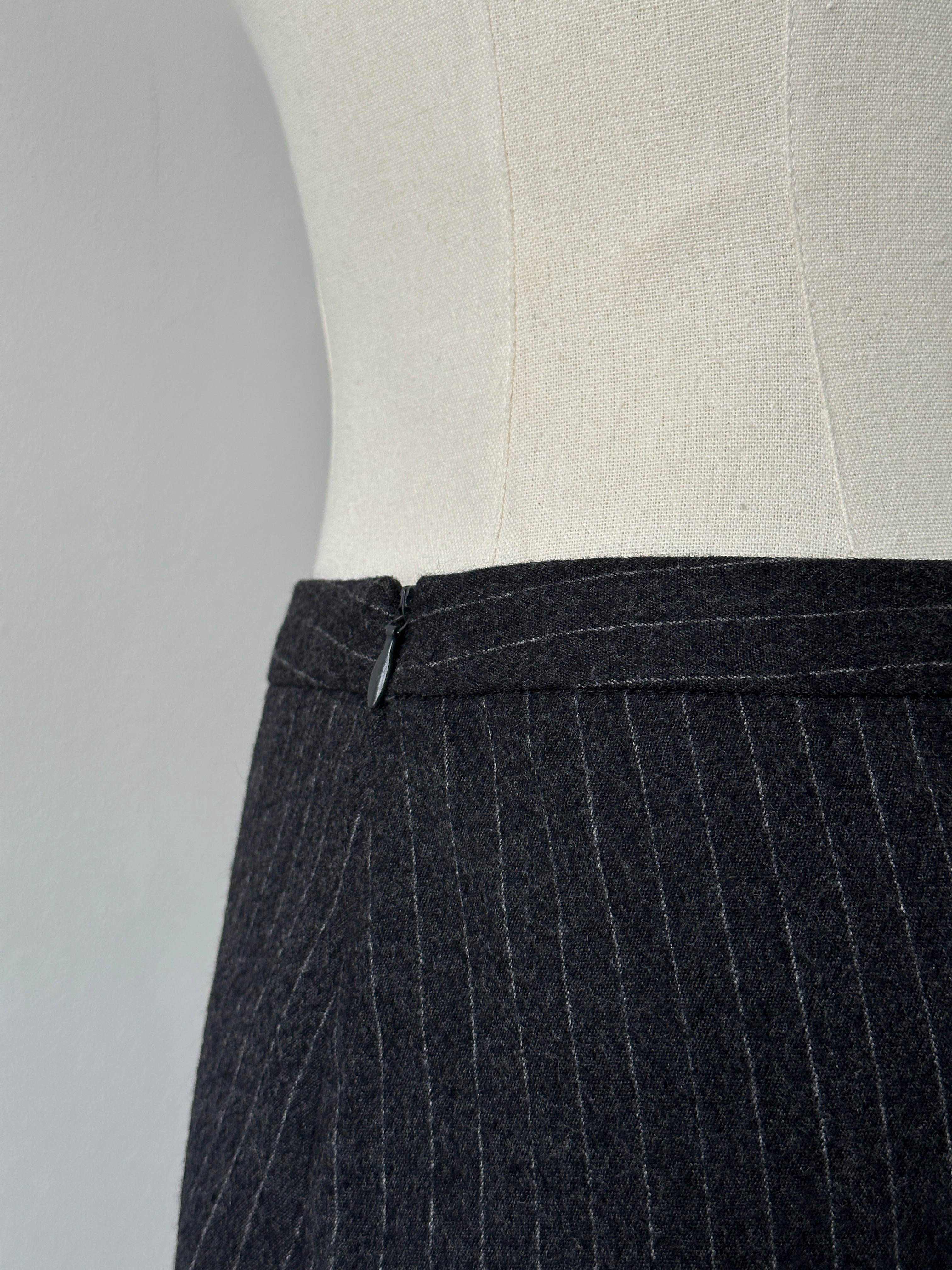 Joseph Pure Virgin Wool Striped Mini Skirt - W28