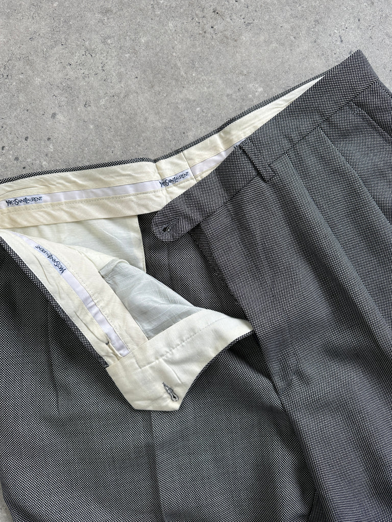 Yves Saint Laurent Straight Leg High Waisted Trousers - W35 - SYLK