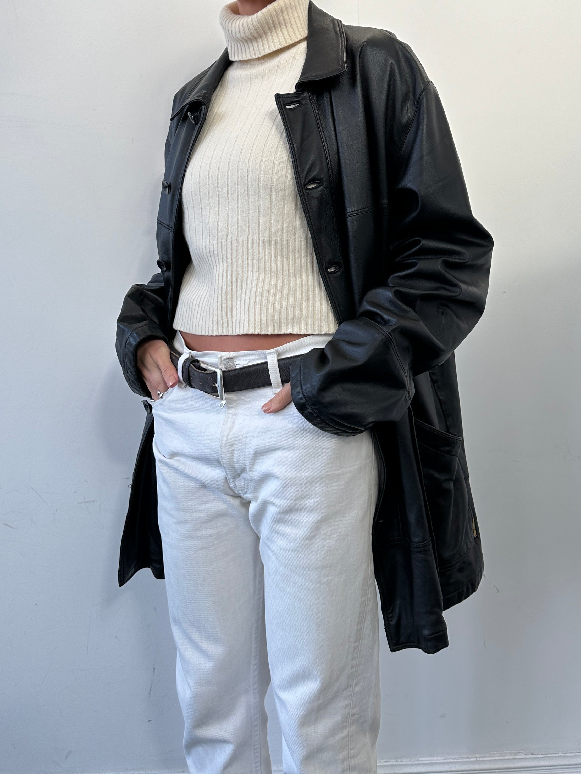 Max Mara Wool Cashmere Cropped Roll Neck Jumper - S/M - SYLK