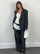 Christian Dior Monsieur 1980s Pure Wool Stripe Blazer - 44R/XL - SYLK