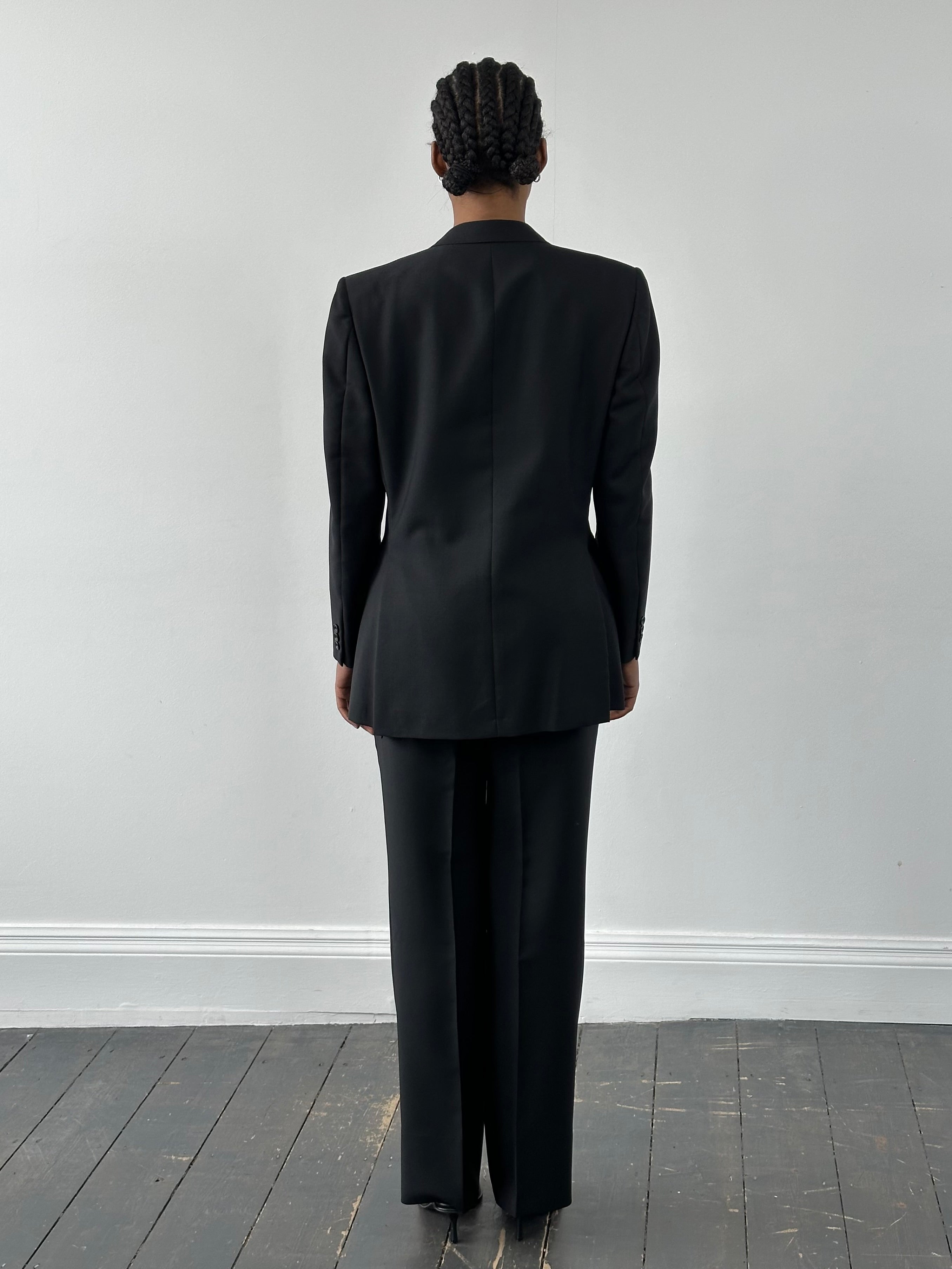 Christian Dior 1990s Pure Wool Double Breasted Suit - 38S/W30 - SYLK