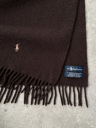 Ralph Lauren Pure Lambswool Logo Scarf - SYLK