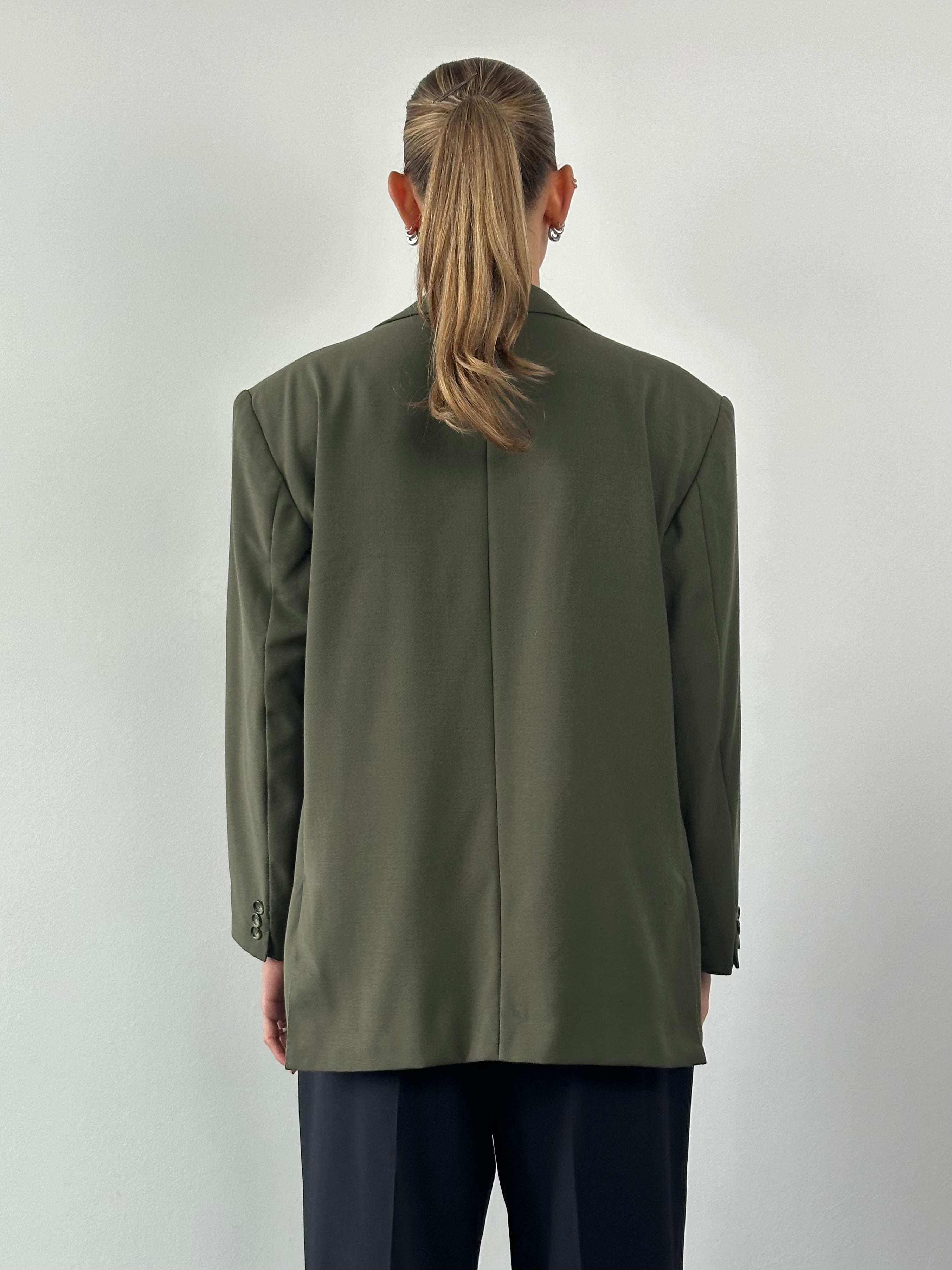 Max Mara Wool Double Breasted Blazer - XL - SYLK