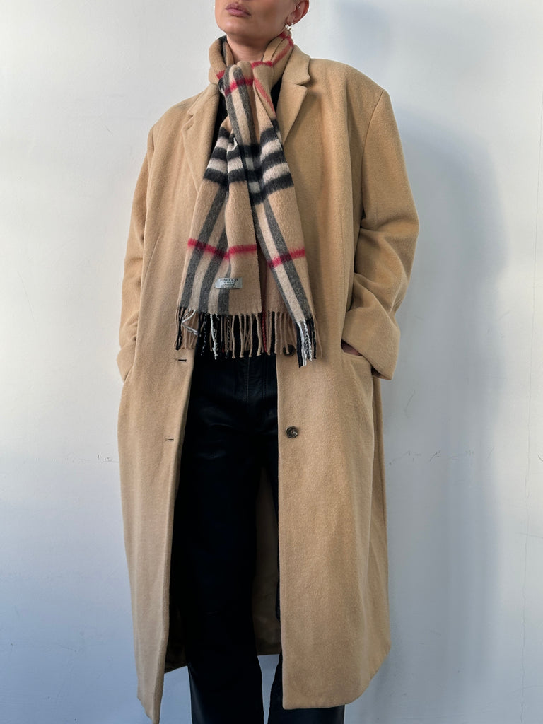 Ralph Lauren Pure Camelhair Single Breasted Coat - XL - SYLK