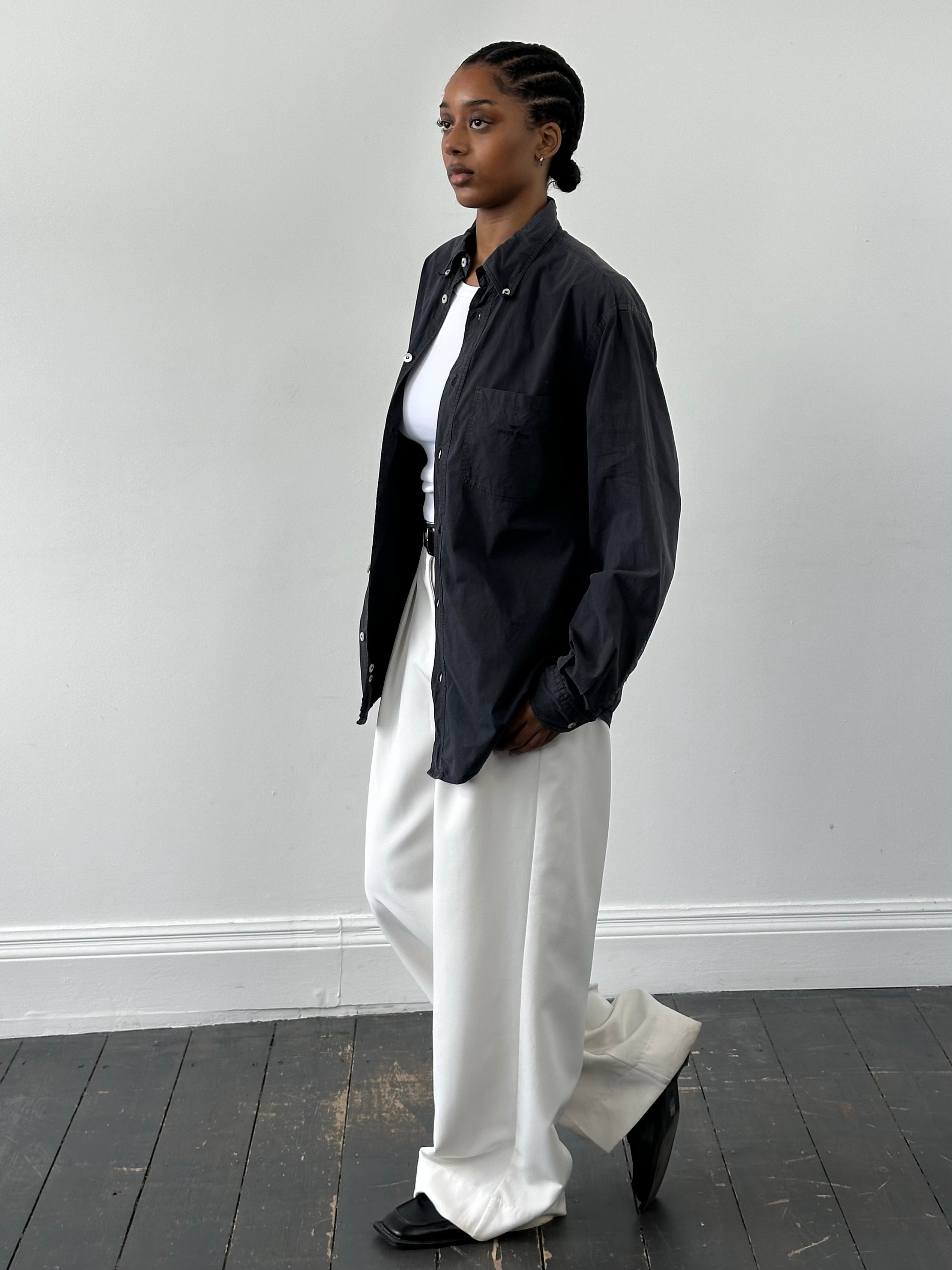 Armani Jeans 2000s Cotton Logo Shirt - M/L - SYLK