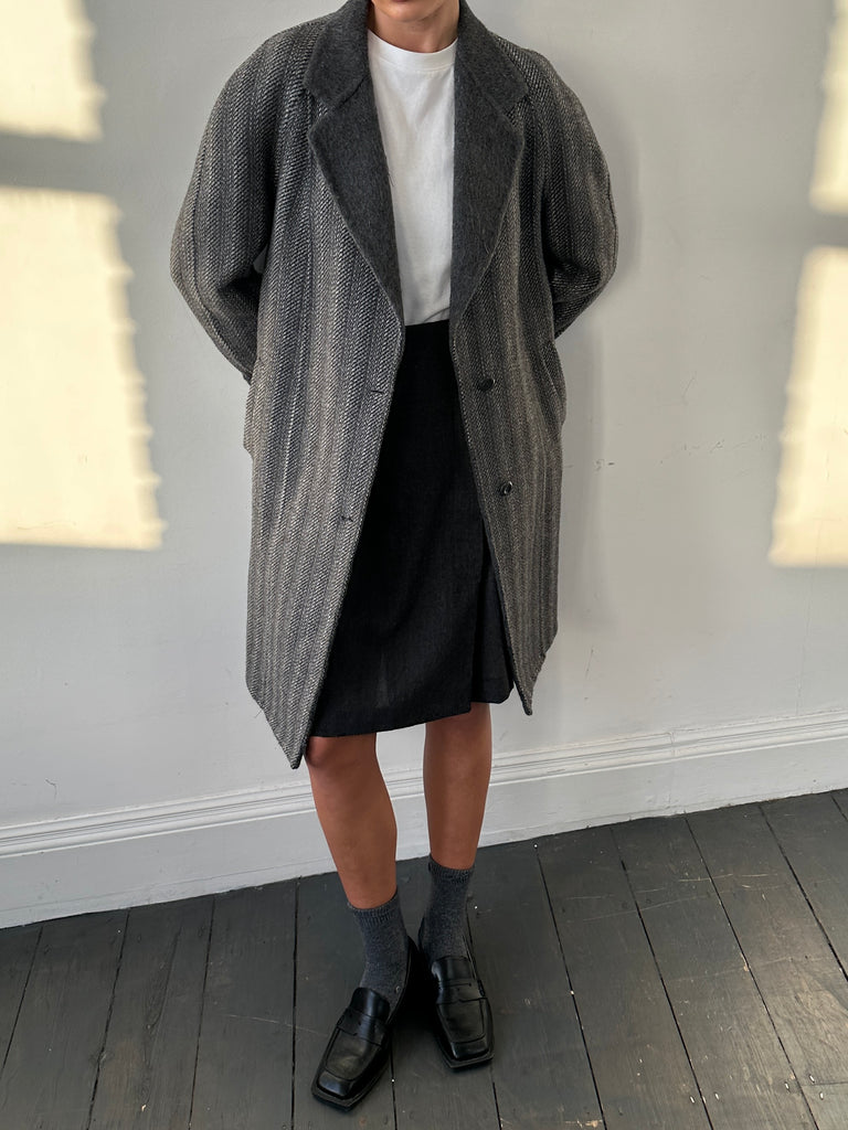 Marina Rinaldi Wool Contrast Unlined Coat - S - SYLK
