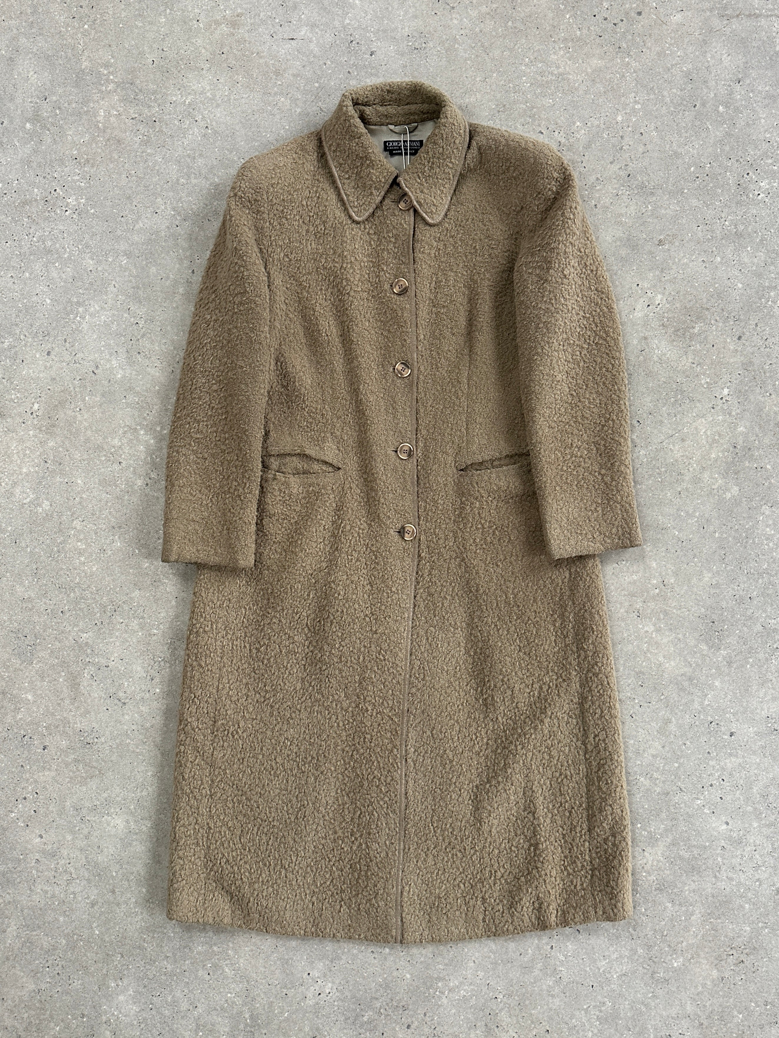 Giorgio Armani 1990s Wool Single Breasted Coat - M | SYLK