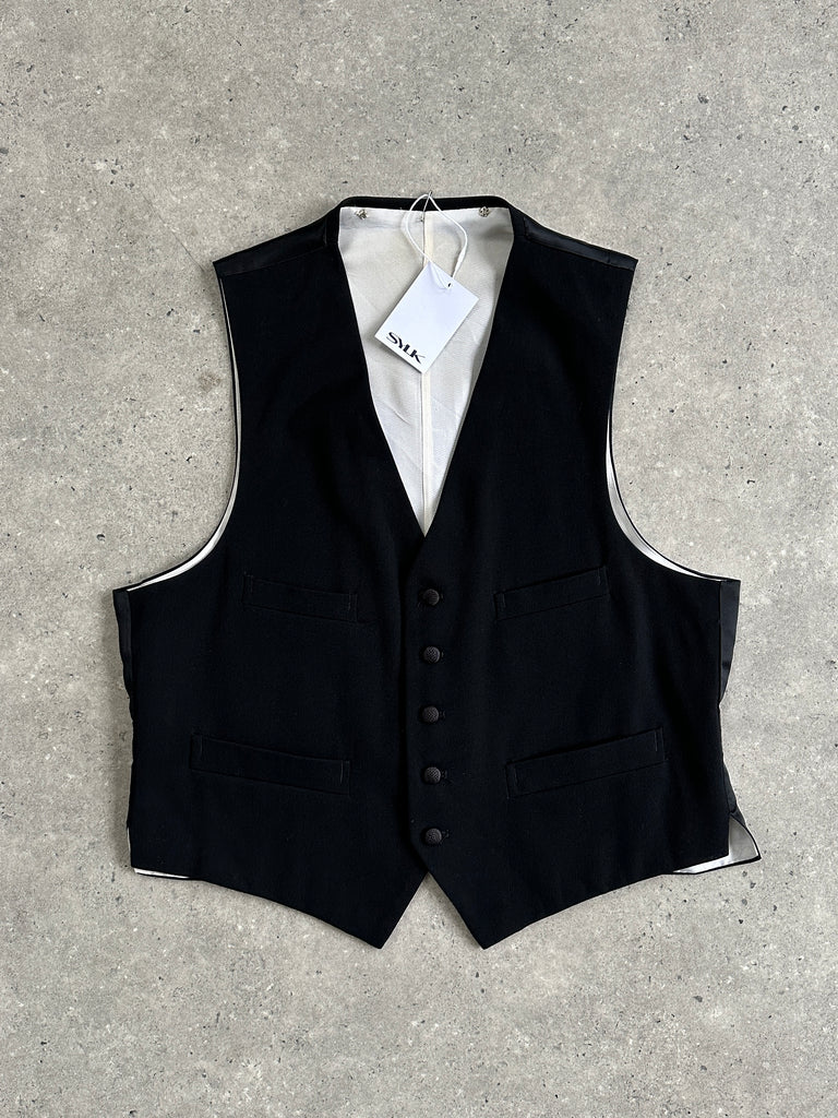 Vintage Wool Blend Tuxedo Waistcoat - M/L - SYLK