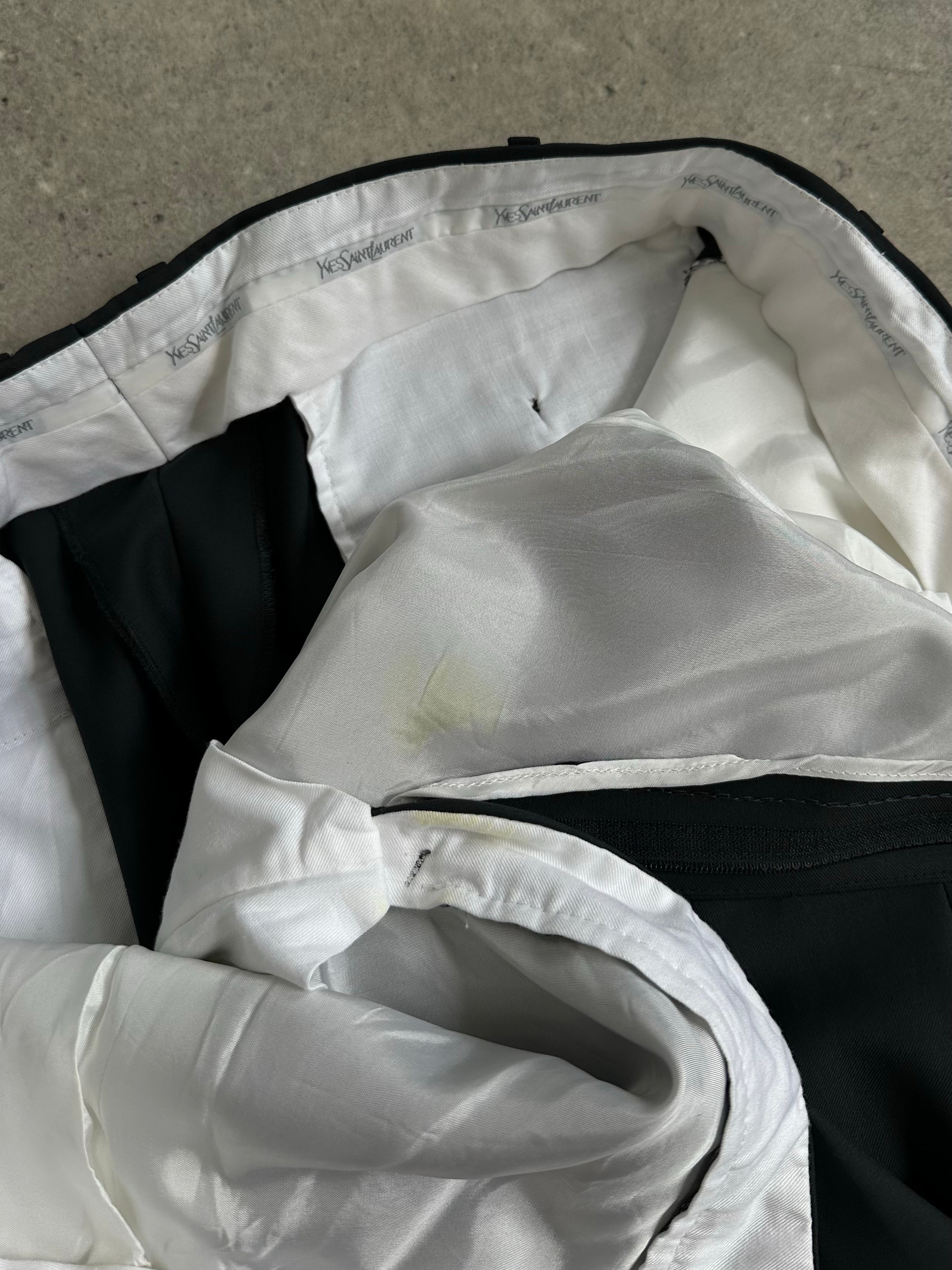 Yves Saint Laurent 1990s Pure Wool Tailored Trouser -