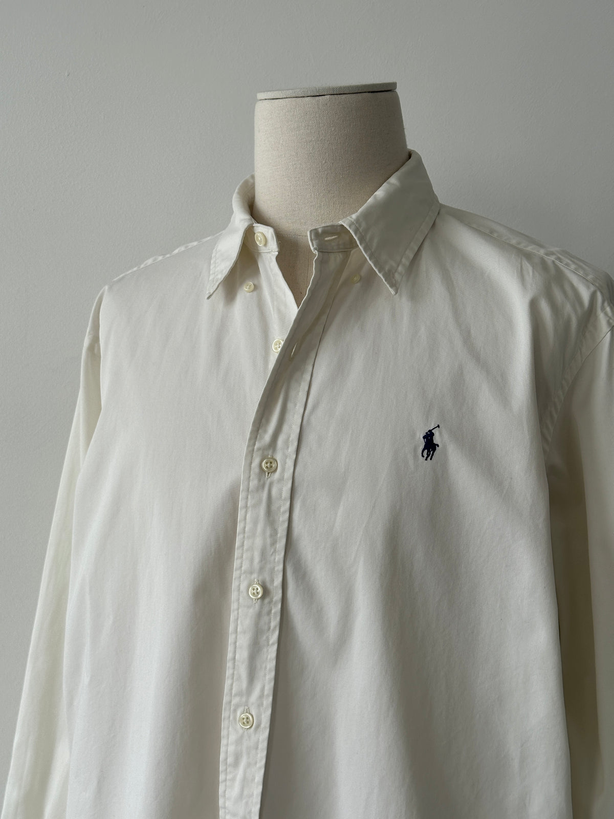 Ralph Lauren 2000s Pure Cotton Logo Shirt - XXL
