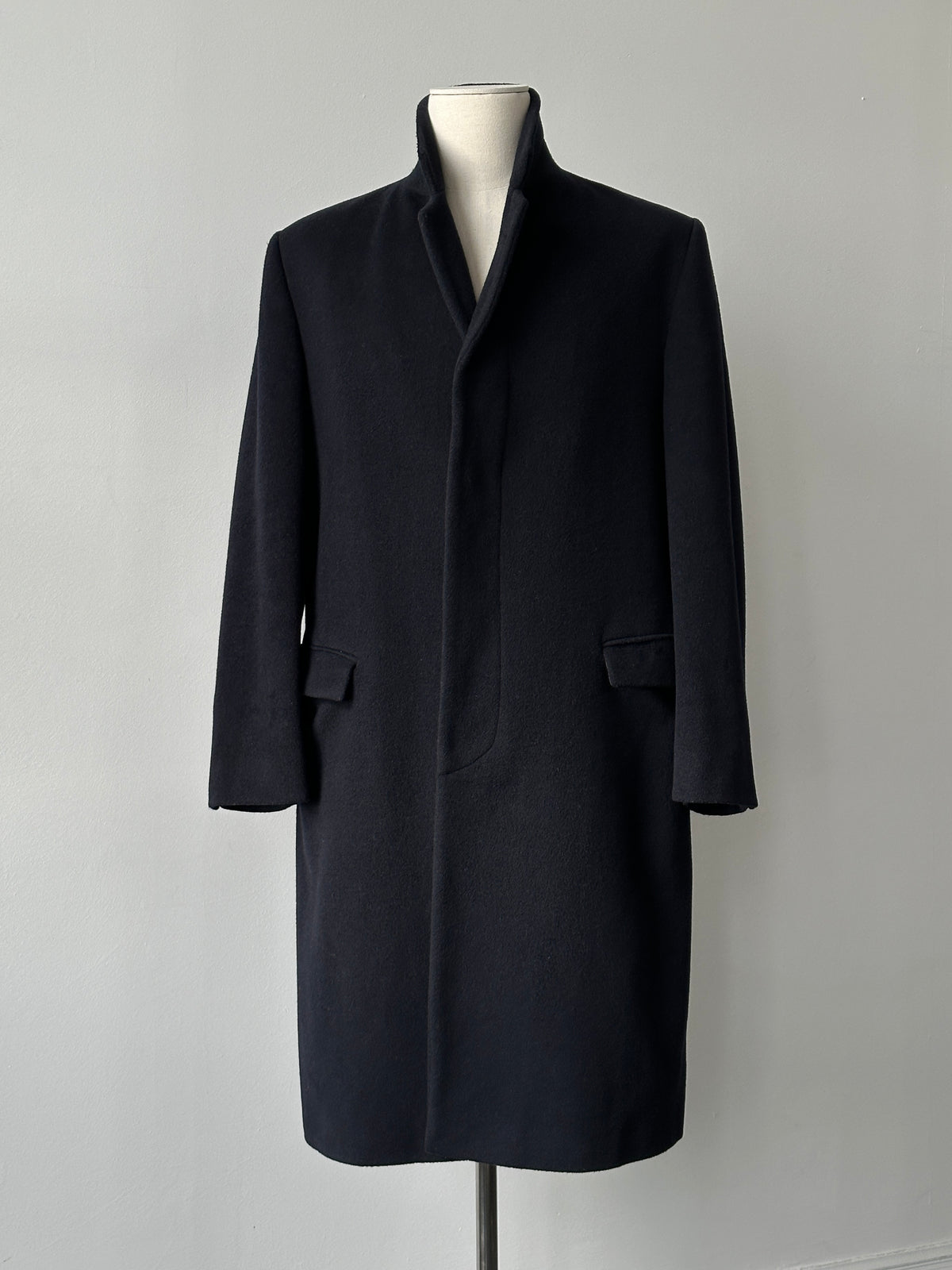 Vintage 1990s Wool Single Breasted Coat - L