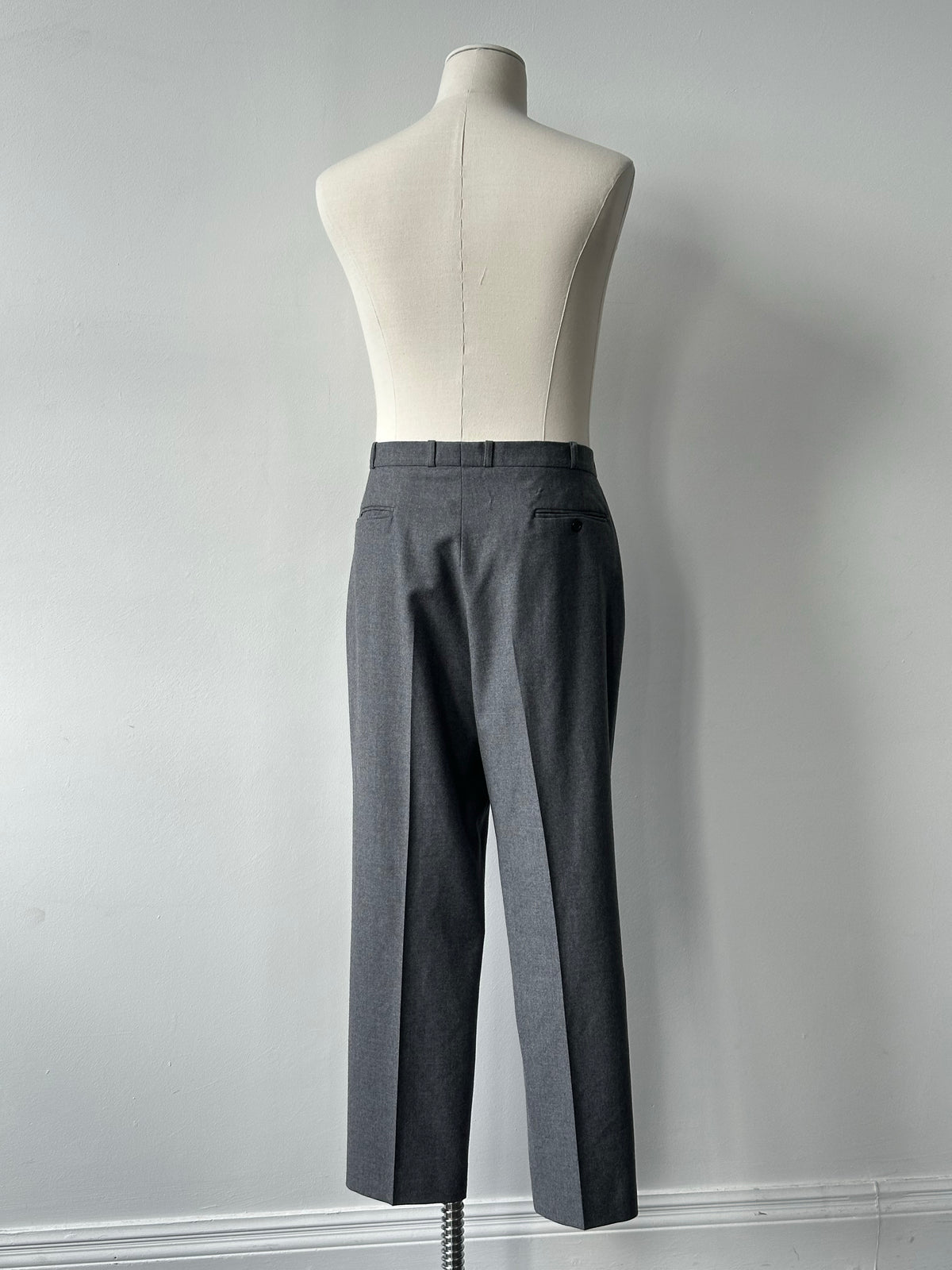 Christian Dior Monsieur 1990s Pure Brushed Wool Straight Leg Trouser - W36